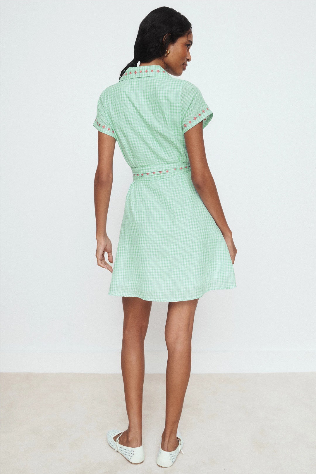 Ponto Plaid Mini Dress by Fanm Mon 2