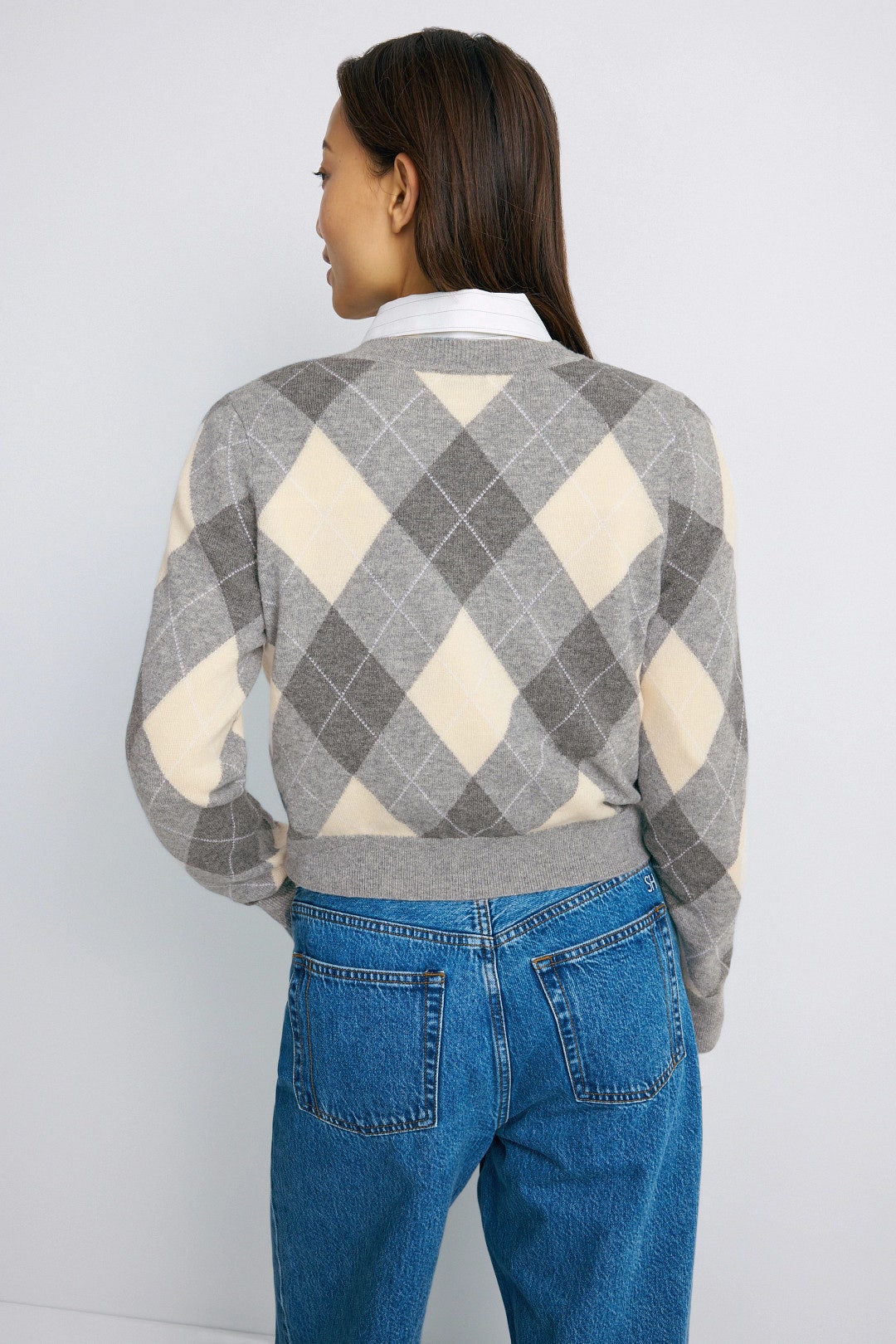 Eurayne Argyle Cardigan by Sandro 2