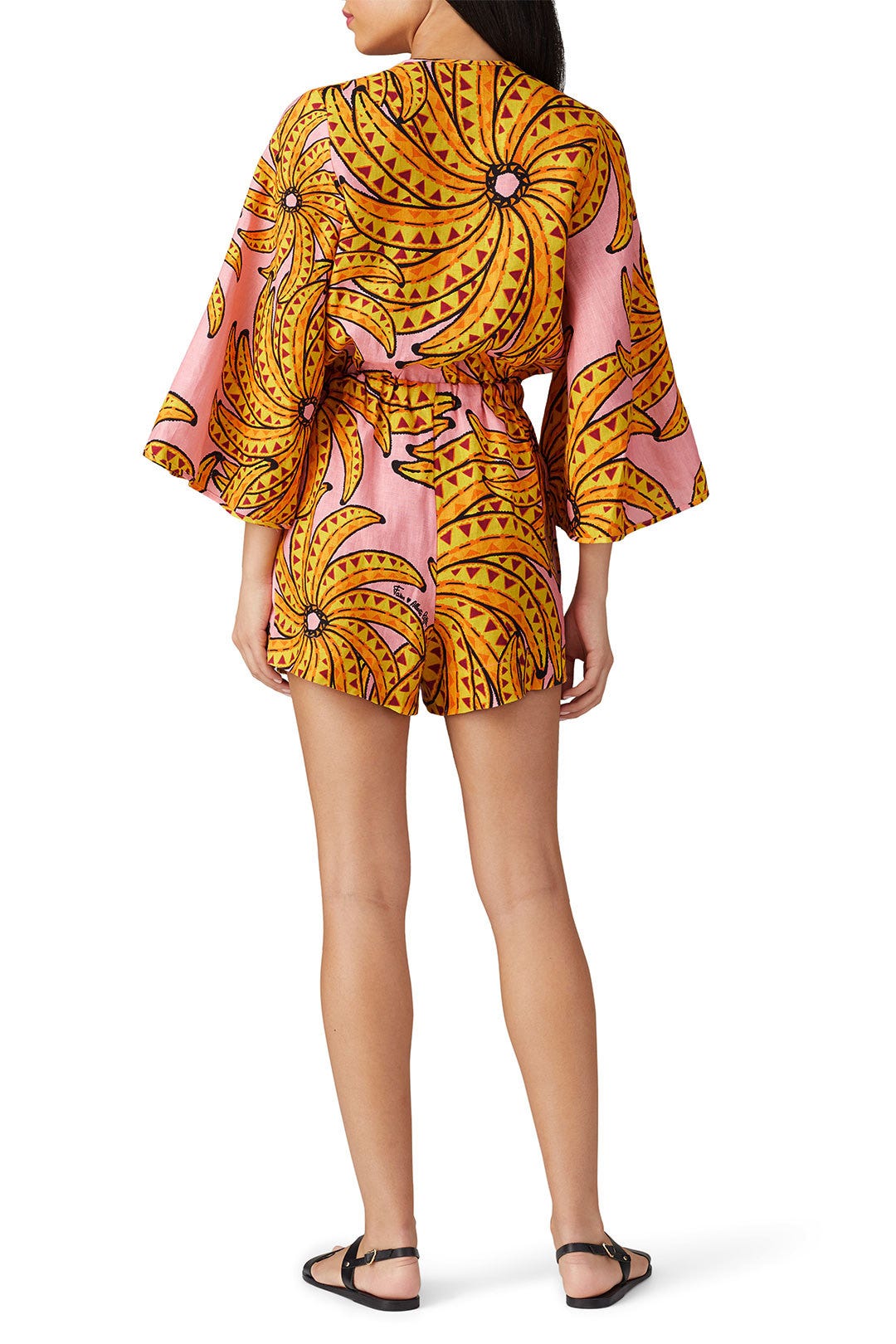 Banana Floral Linen Romper by FARM Rio 2