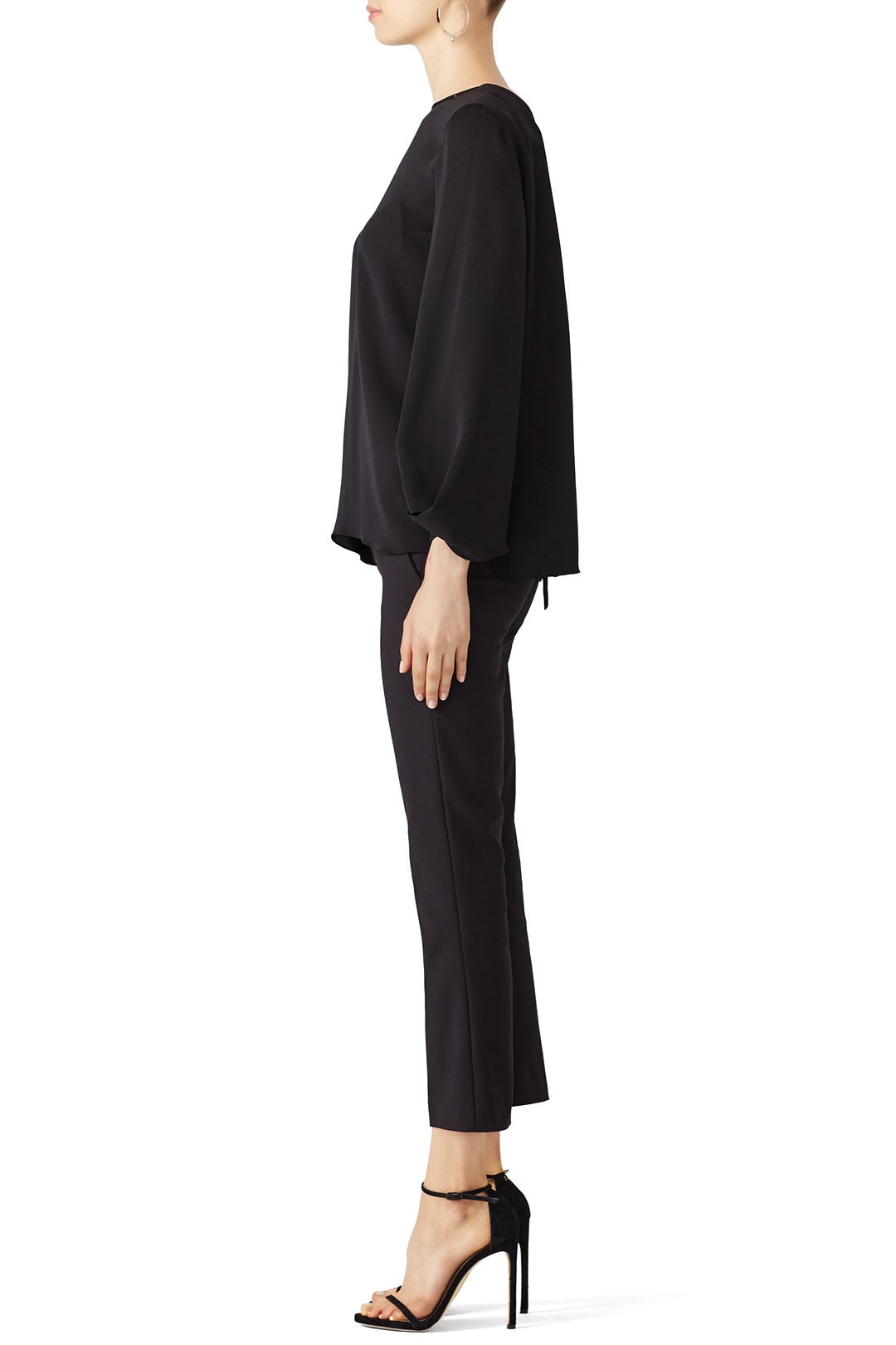 Tie Back Georgette Top by HALSTON 2