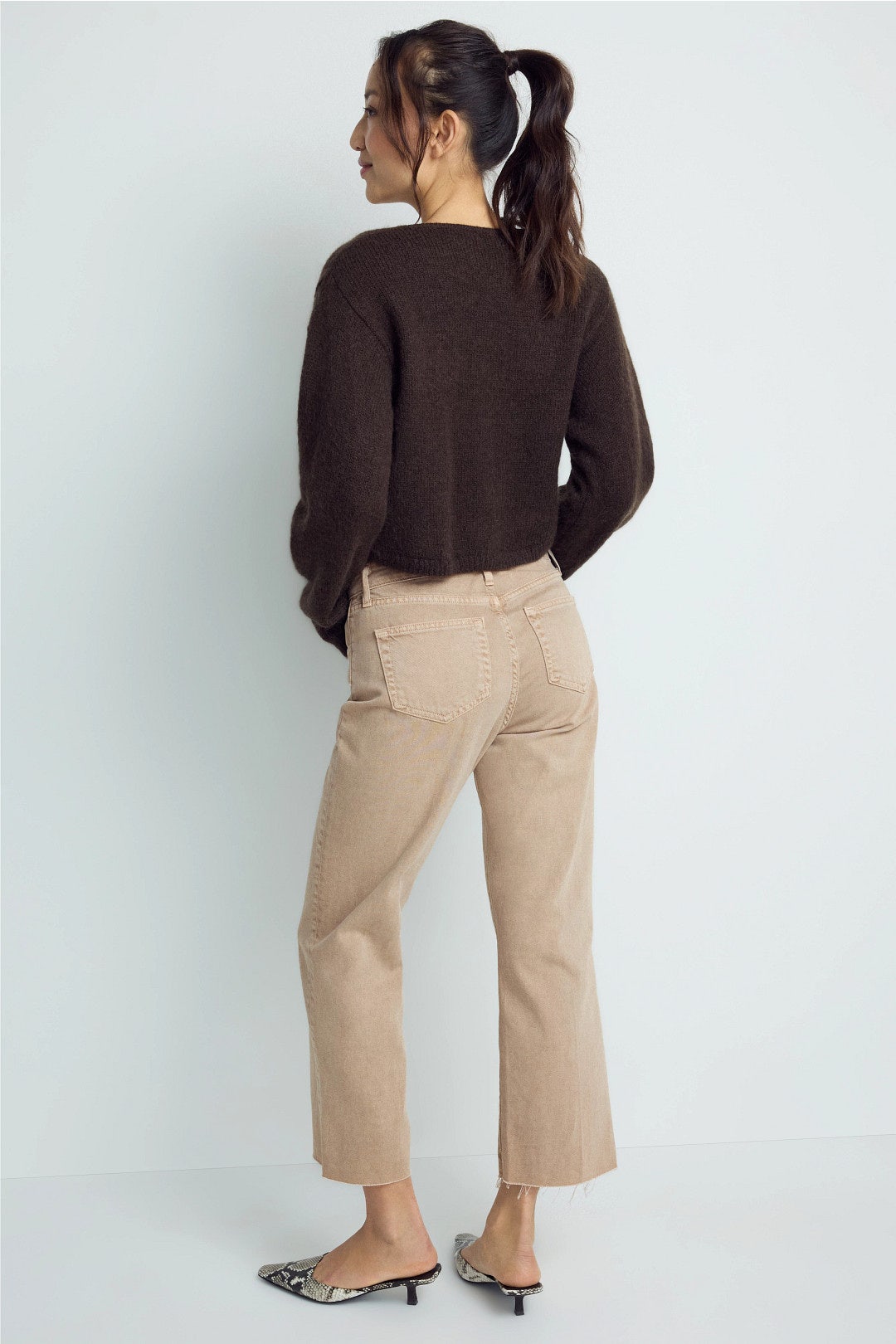 Wanda High Rise Cropped Wide Leg Jeans by L'agence 2