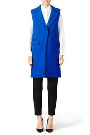Royal Blue Vest by Milly