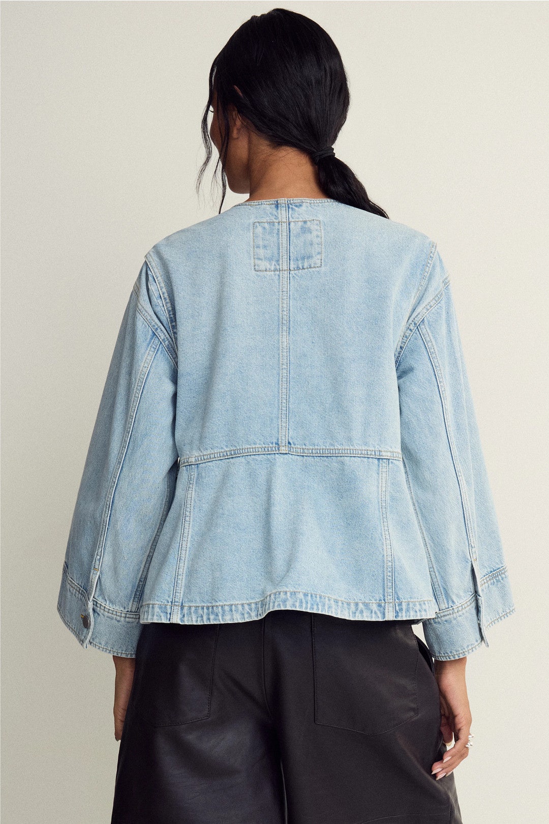Denim Collarless Jacket by 3.1 Phillip Lim 1