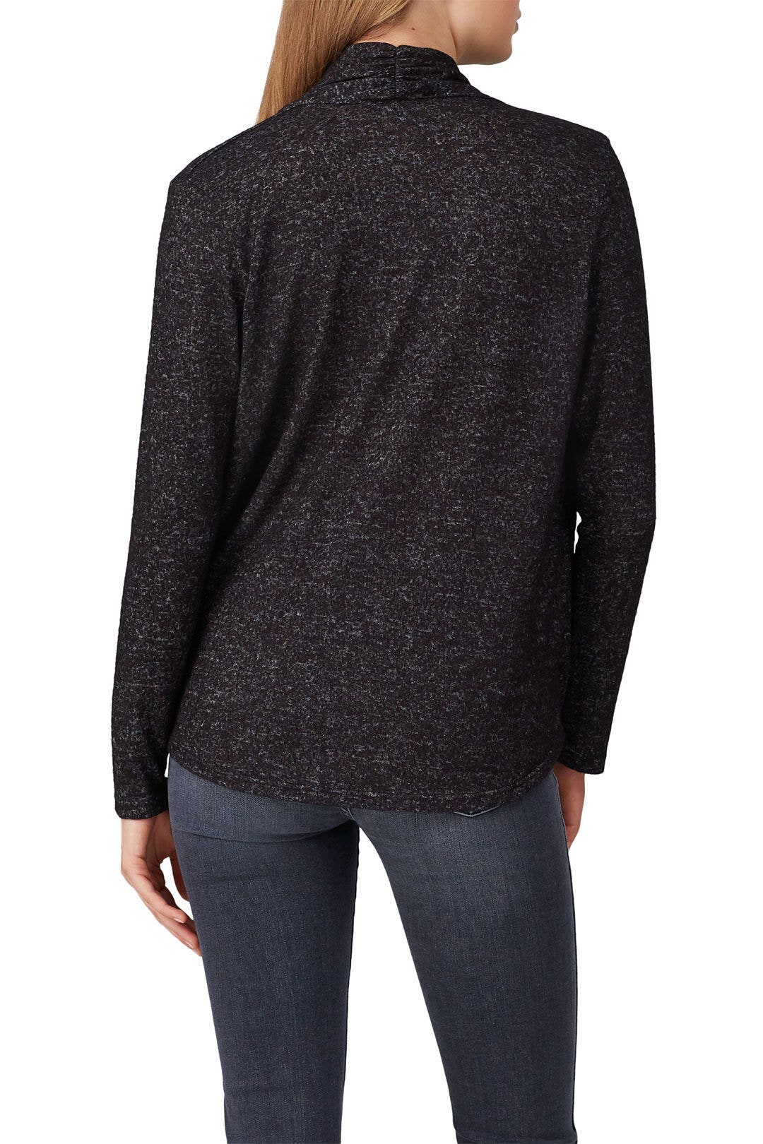 Black Knit Crossover Top by Slate & Willow 1
