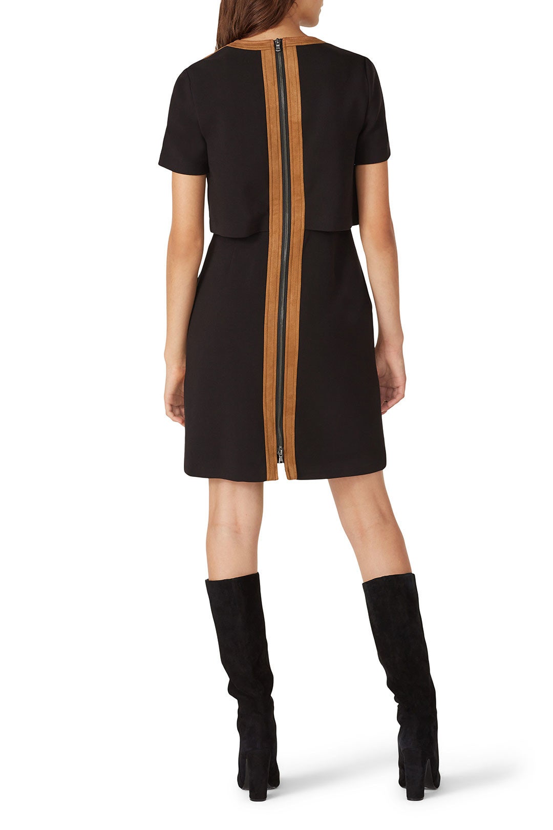 Black Faux Suede Sheath by Toccin 2