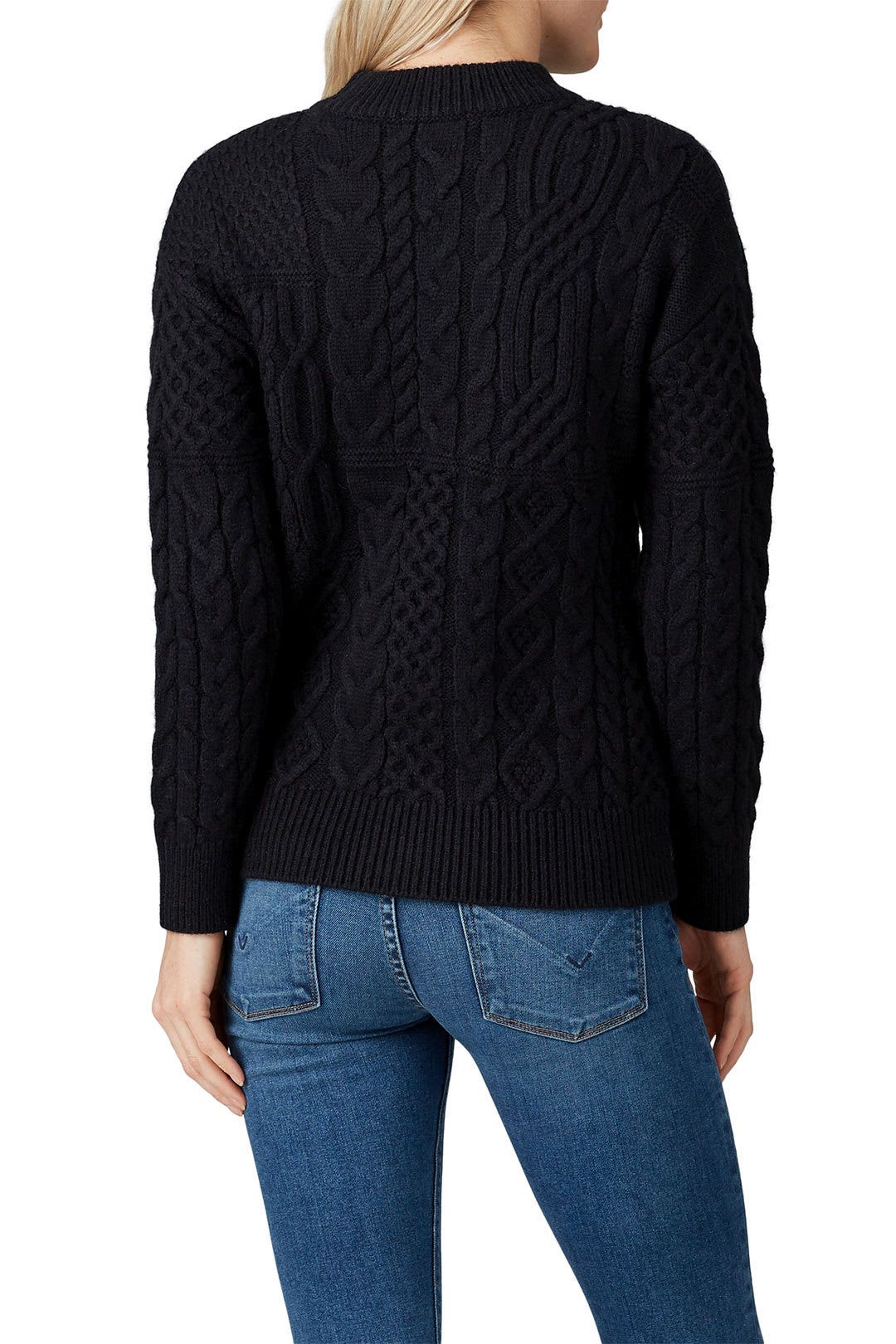 Black Cable Knit Sweater by VOX LUX 2