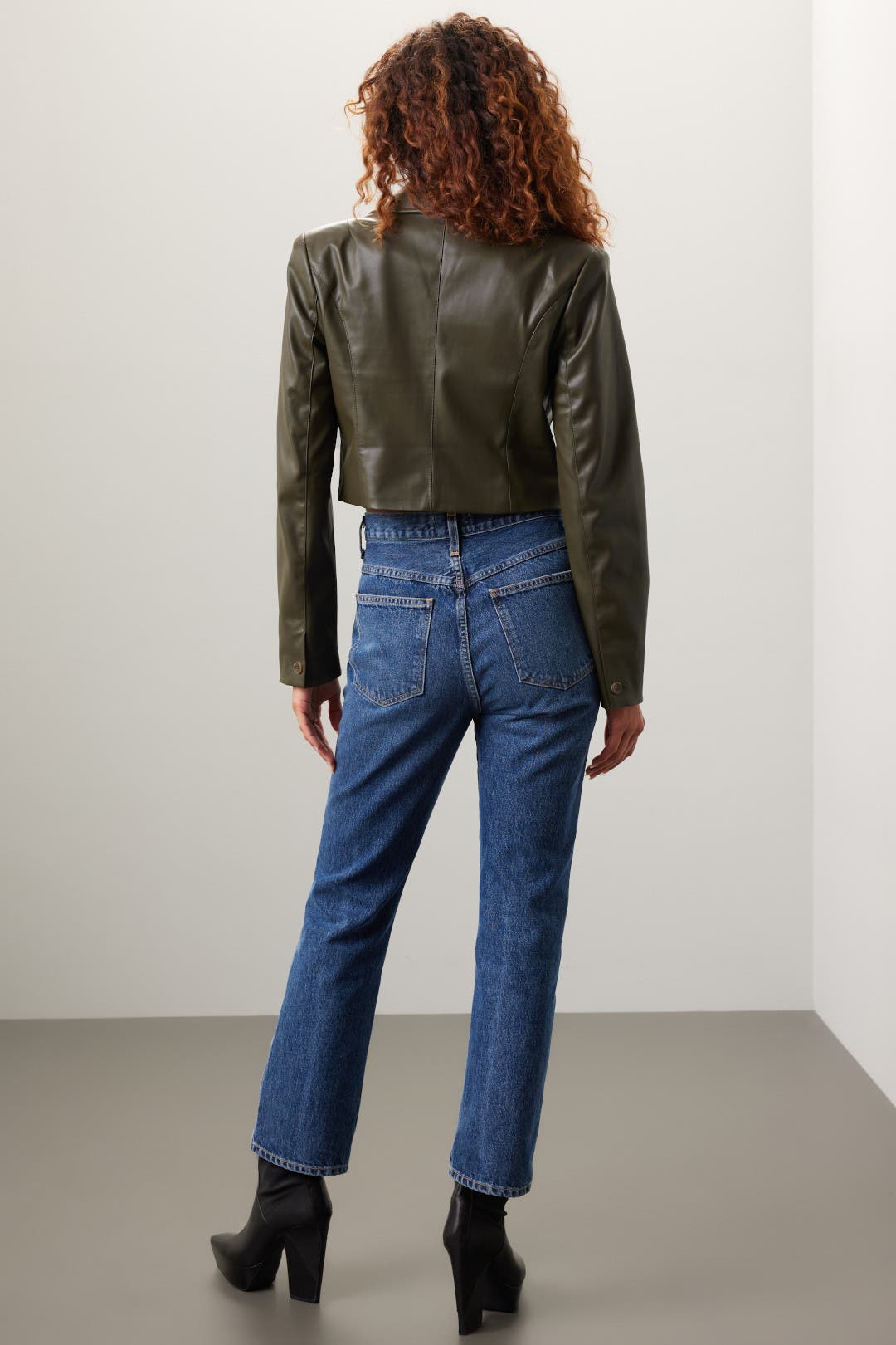 ジャケット・アウター theredthread S leather jacket cropped THEREDTHREAD S leather jacket cropped