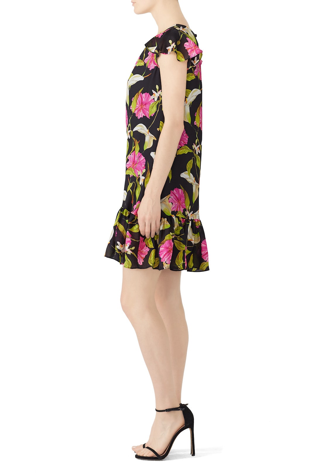 Black Floral Jill Dress by Milly 2