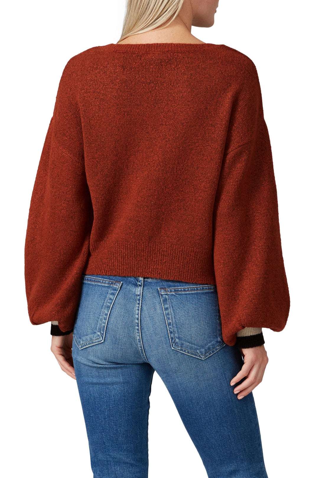 Red Striped Cuff Sweater by Louna 2