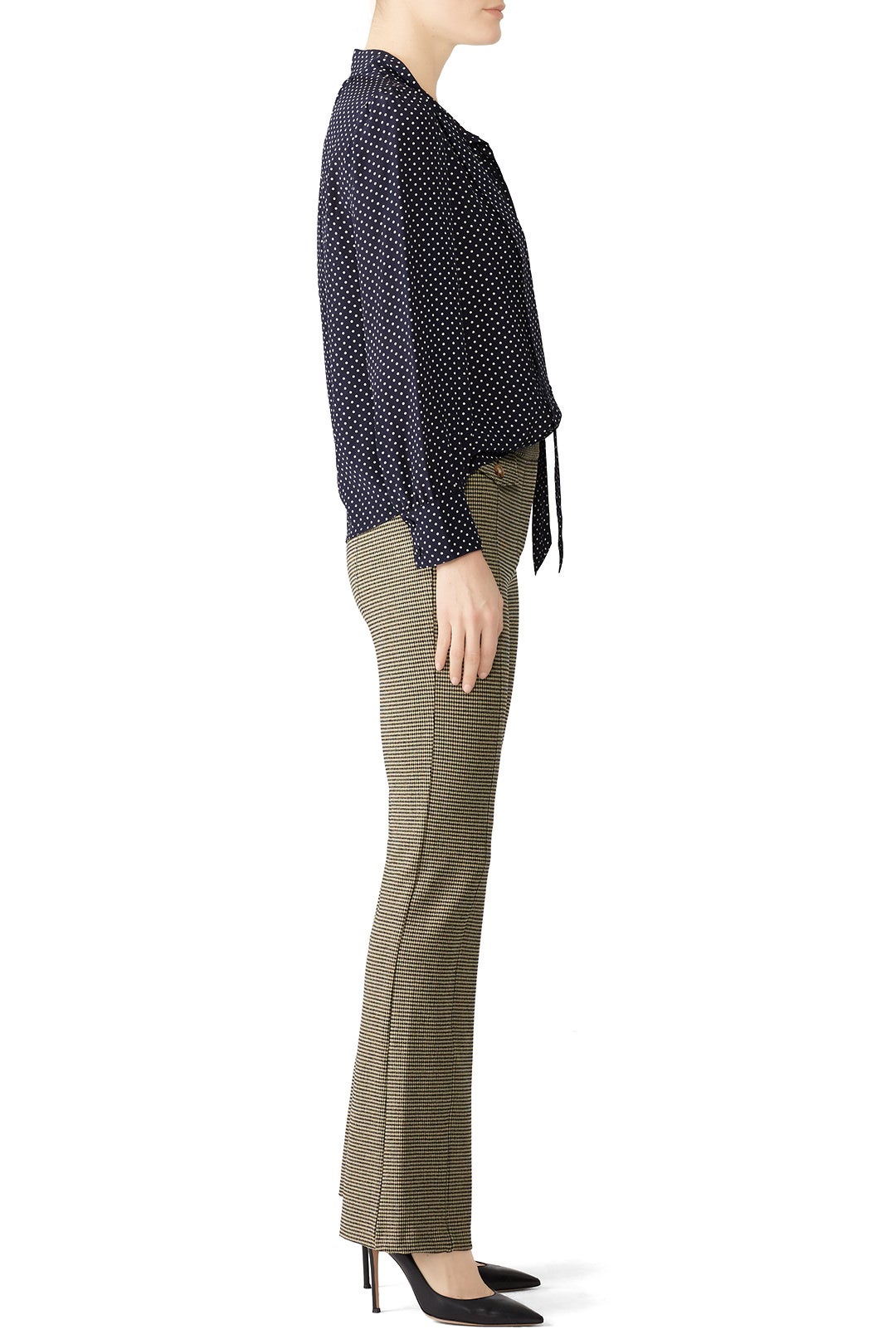 Long Sleeve Dot Print Top by Rebecca Taylor NYC 1