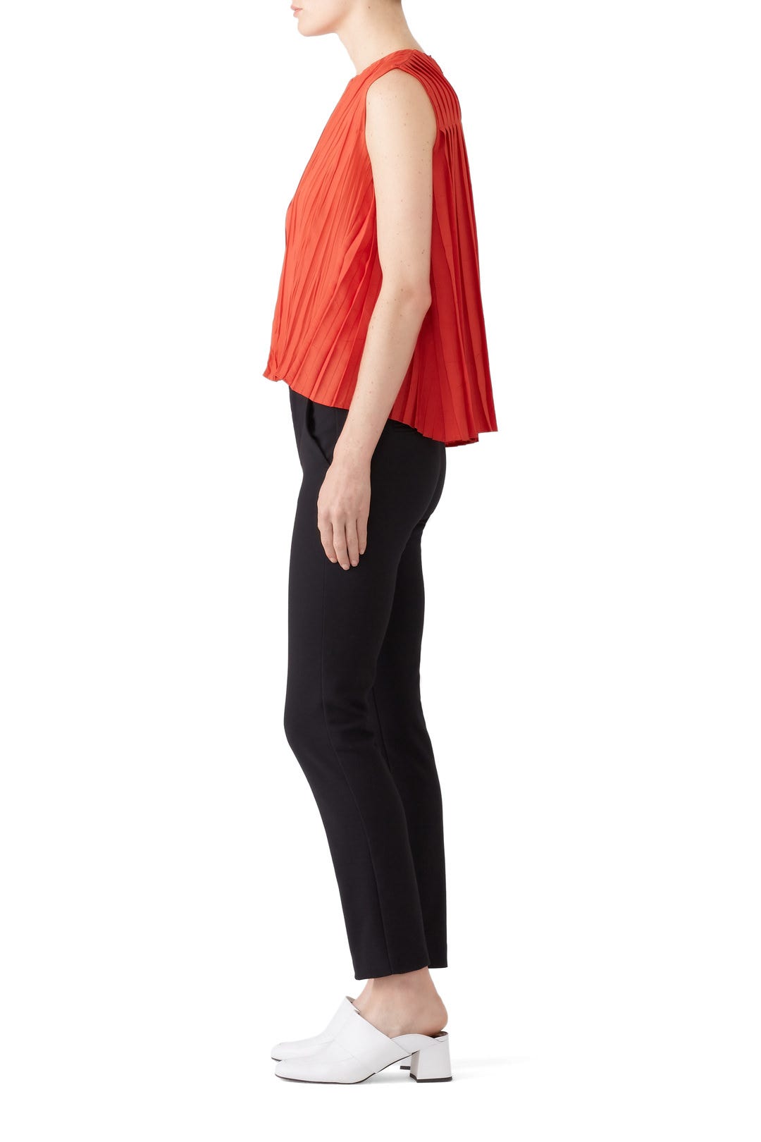 Pleated Shell Top by VINCE. 2