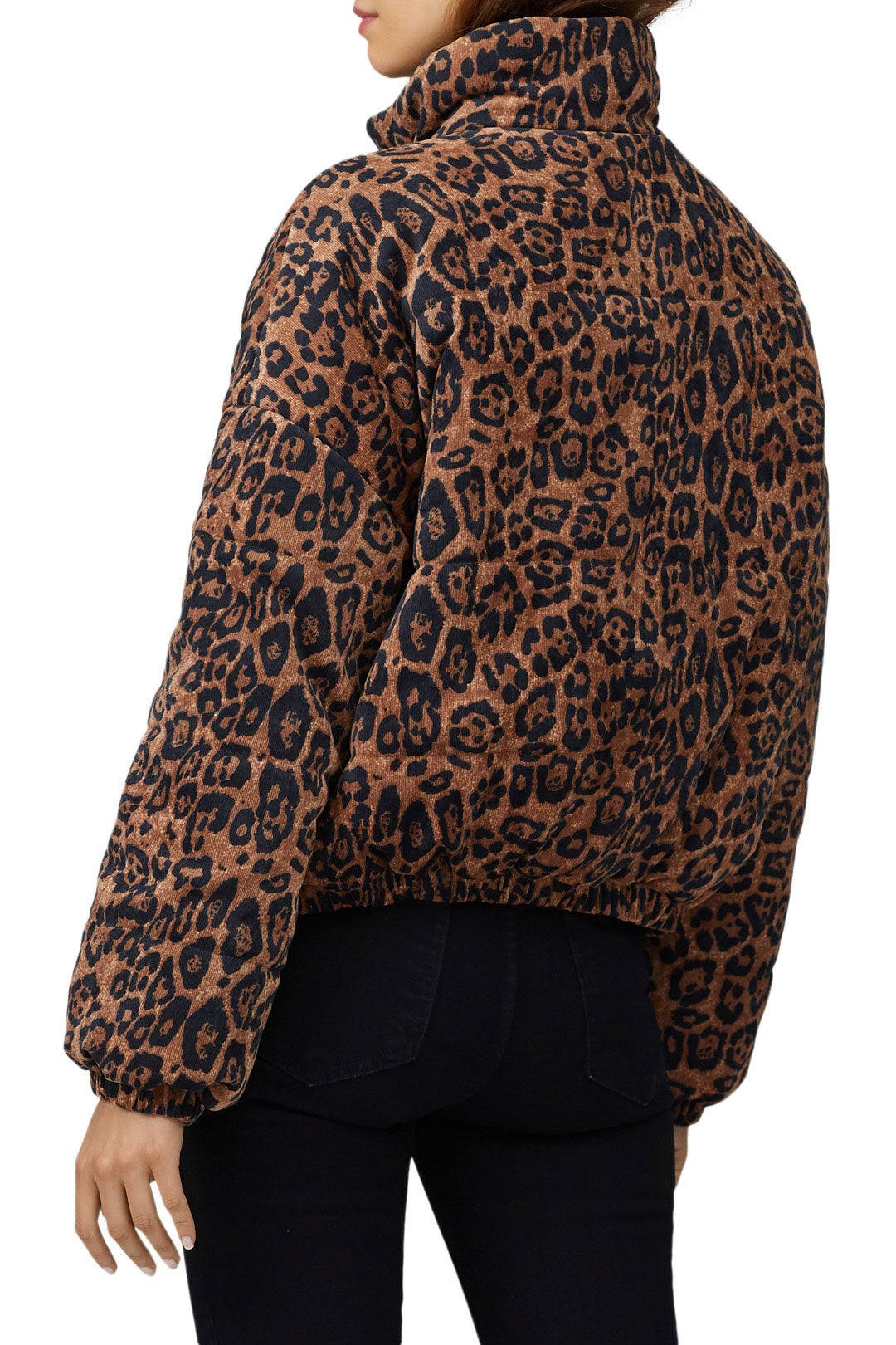 Leopard Corduroy Puffer Jacket by RTR NOW 1