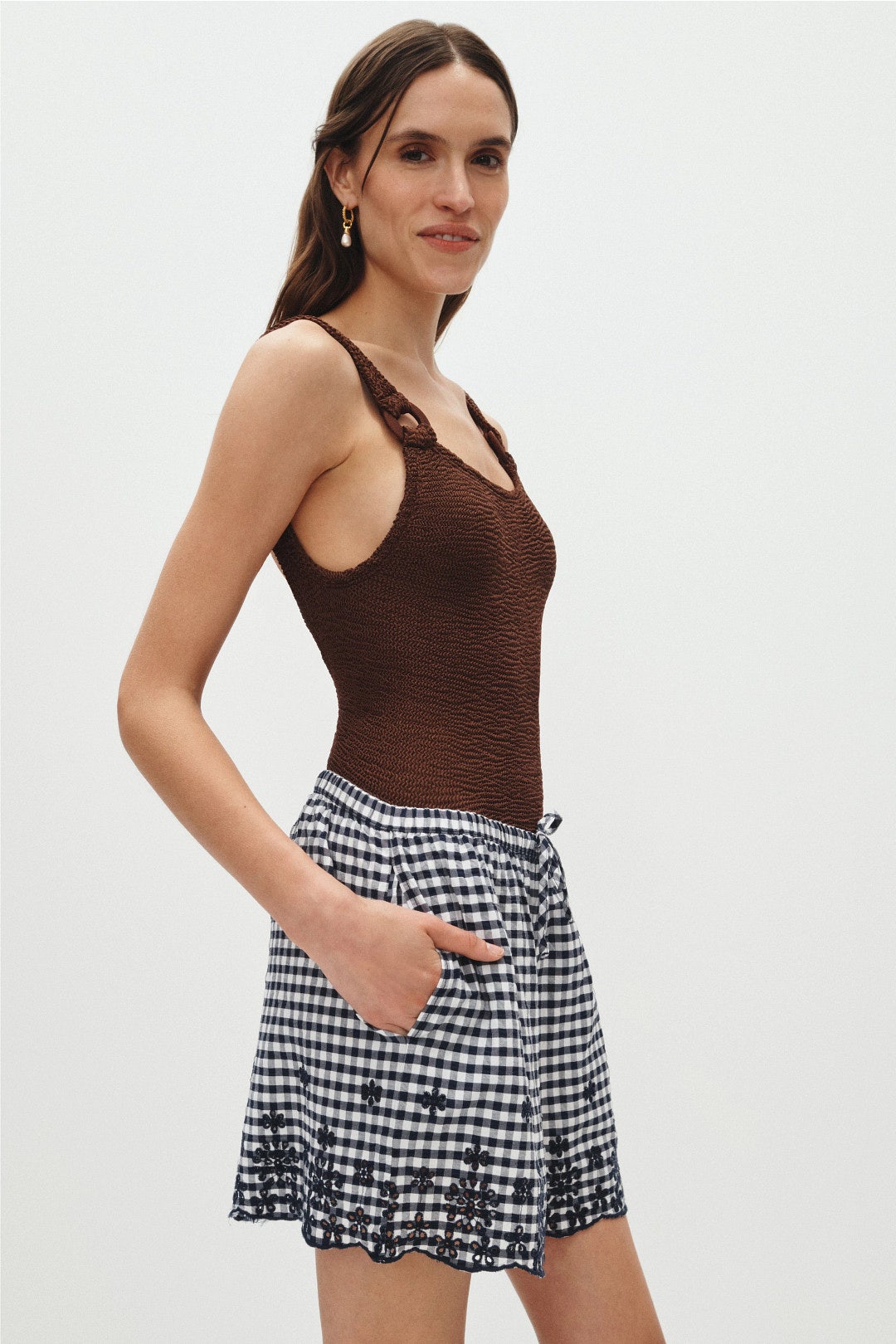 Gigi Gingham Shorts by Splendid 1