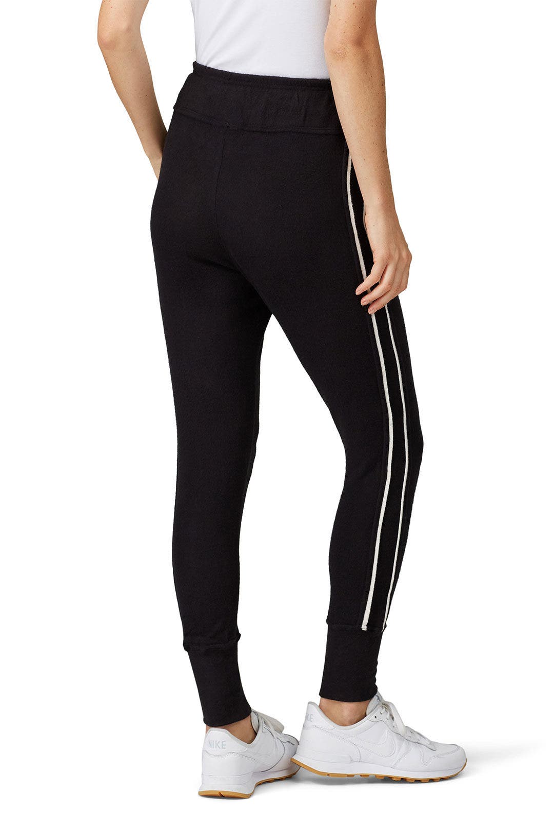 Racer Stripe Brushed Jogger Pants by B Collection by Bobeau 1