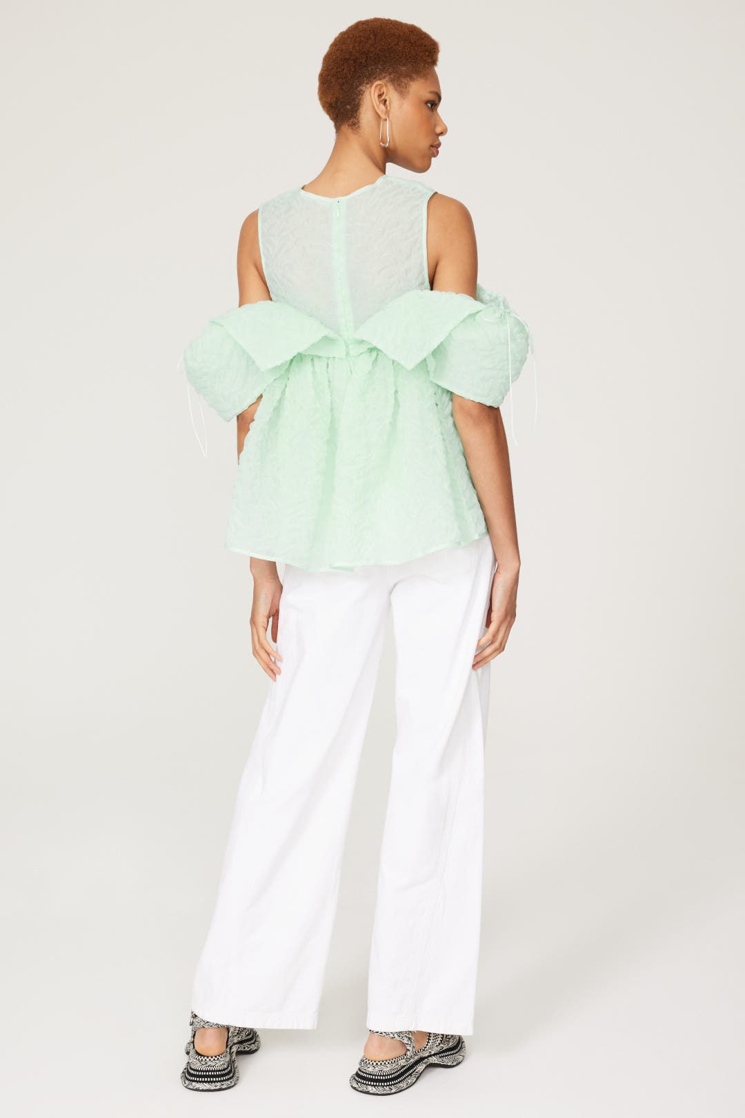 Mint Organza Top by Cecilie Bahnsen | Rent the Runway