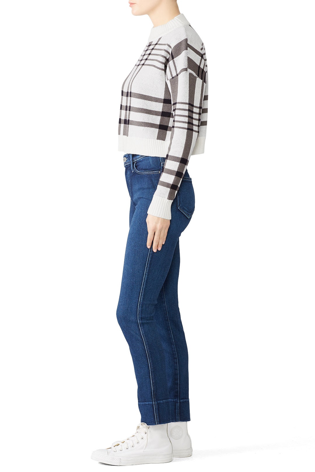 Anna Crop Check Sweater by MINKPINK 1