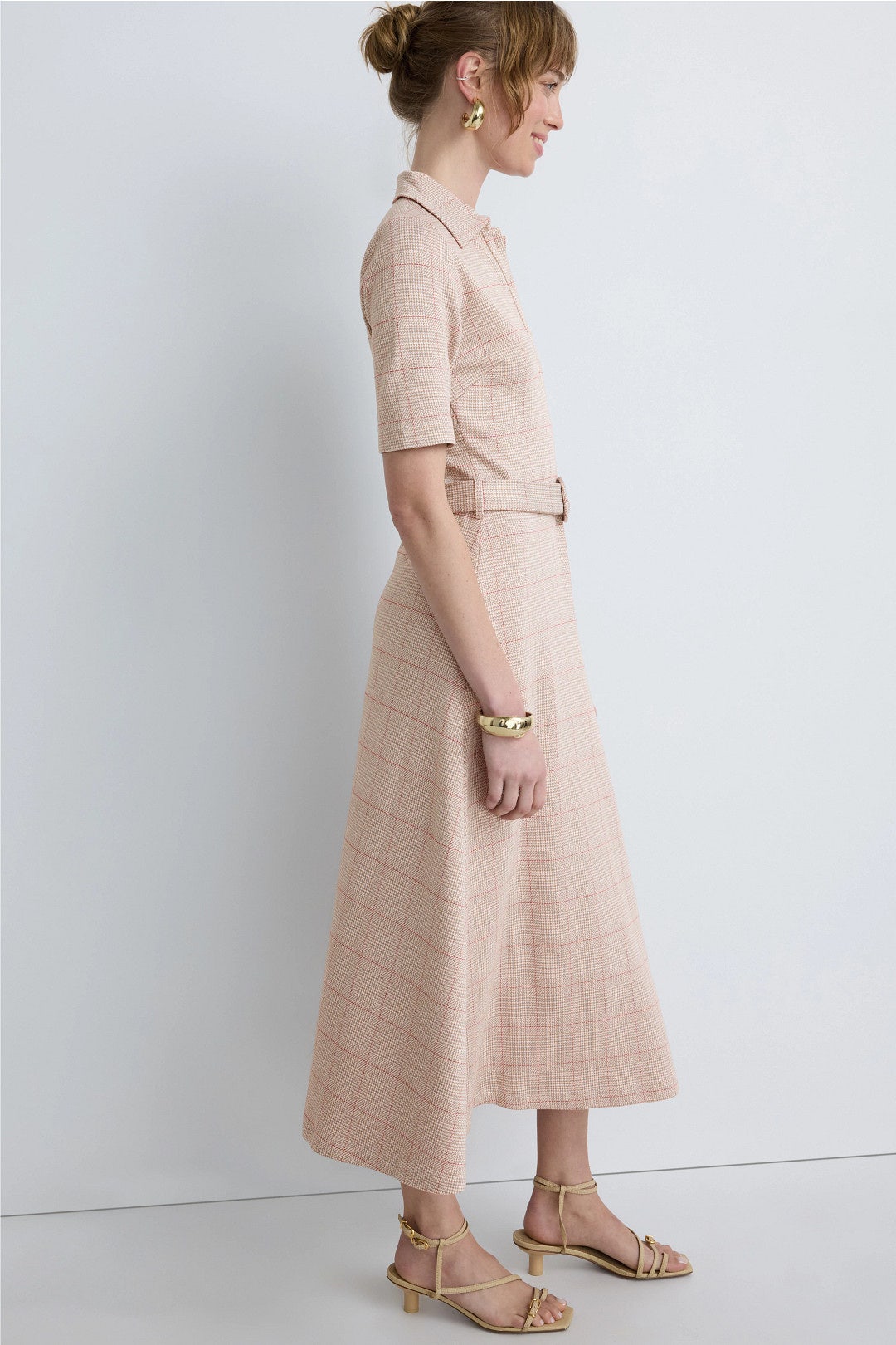 Plaid Belted Shirt Dress by Rosetta Getty x RTR 1