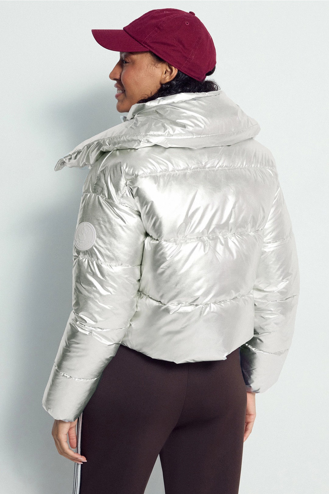 Giselle Metallic Puffer Coat by Save the Duck 2
