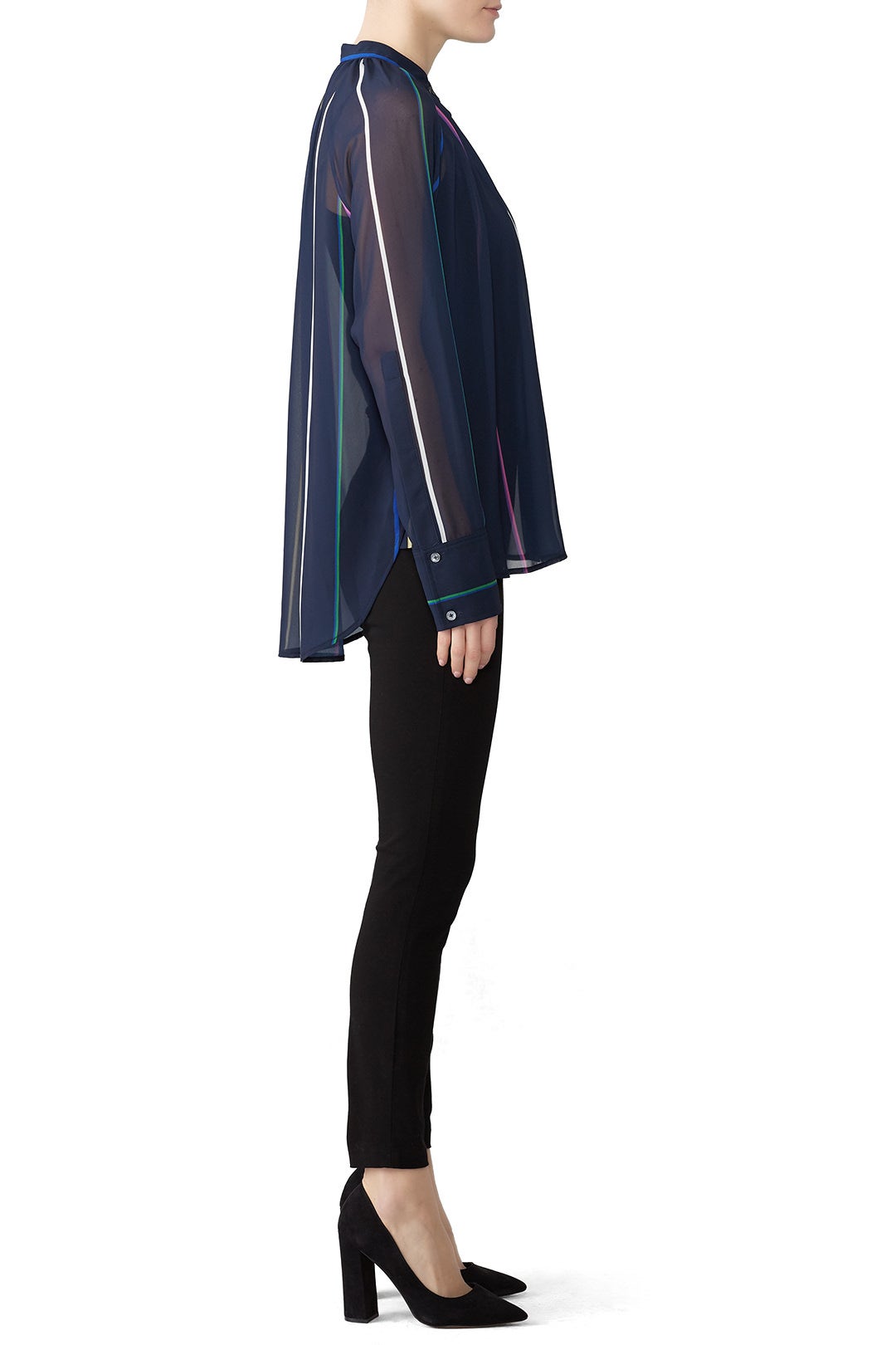 Striped Button Down Top by Derek Lam 10 Crosby 2