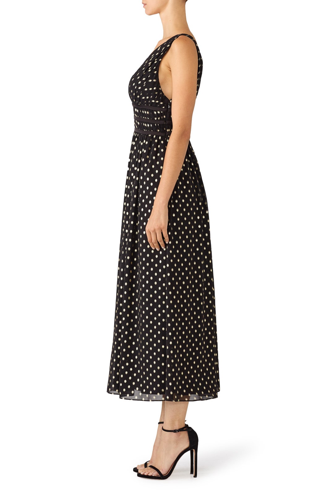 Polka Dot Plunge Dress by ML Monique Lhuillier 2