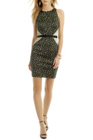 Golden Galaxy Dress by Nicole Miller