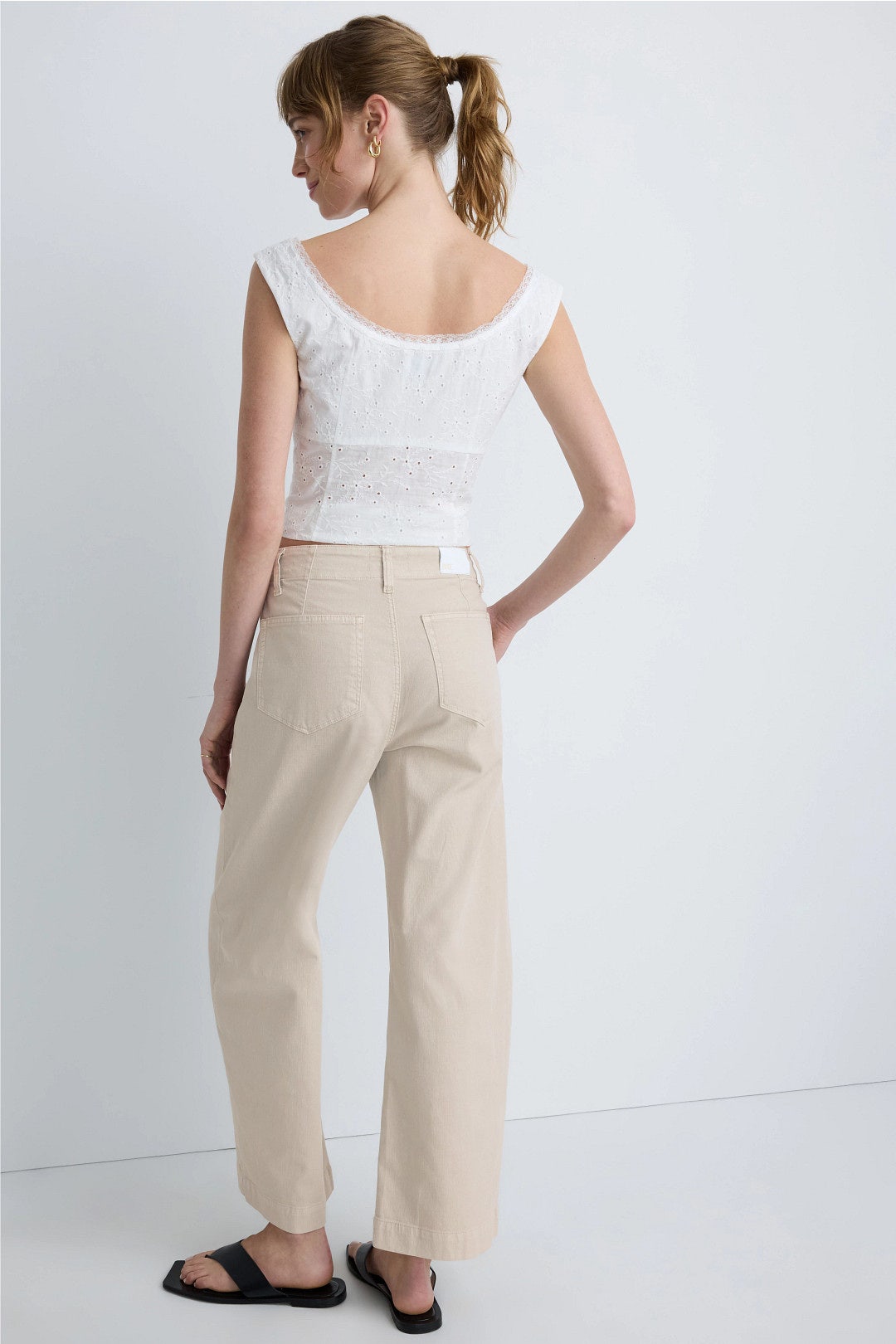 Arellia Barrel Tie Ankle Jeans by PAIGE 1