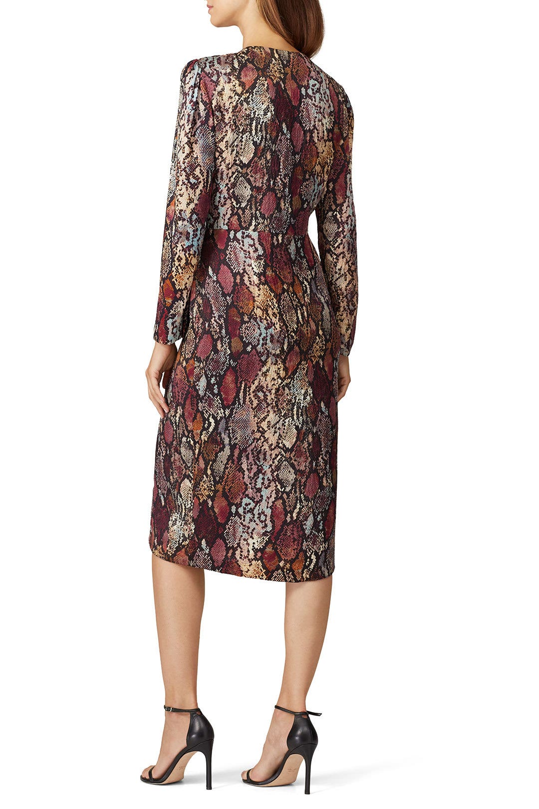 Snake Print Wrap Dress by Rebecca Taylor NYC 2