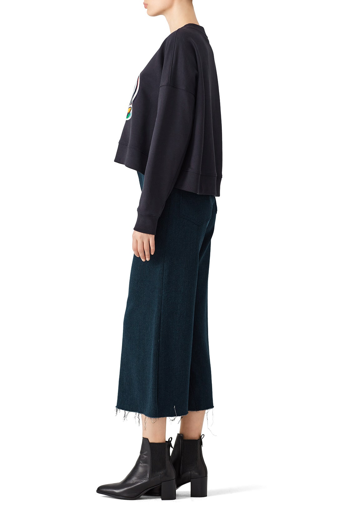 Taylor Crop Sweatshirt by Tibi 2