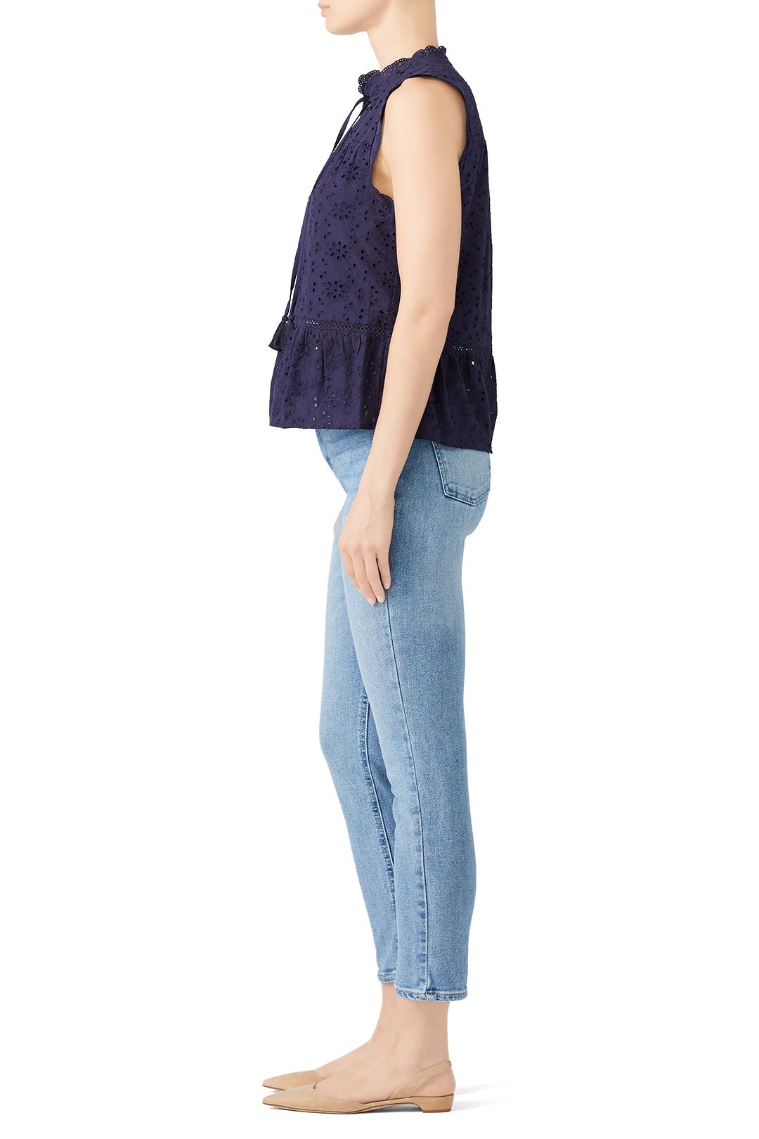 Lennox Eyelet Sleeveless Top by Greylin 1