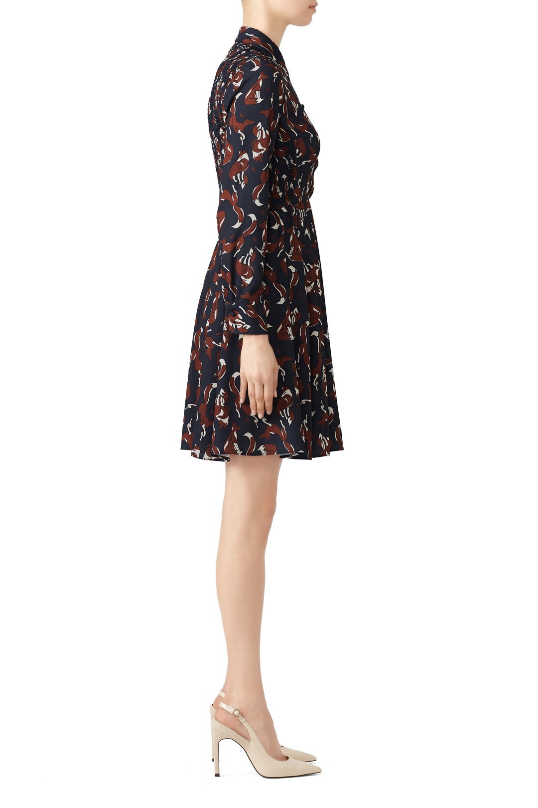 Foxes Smocked Dress by kate spade new york 2