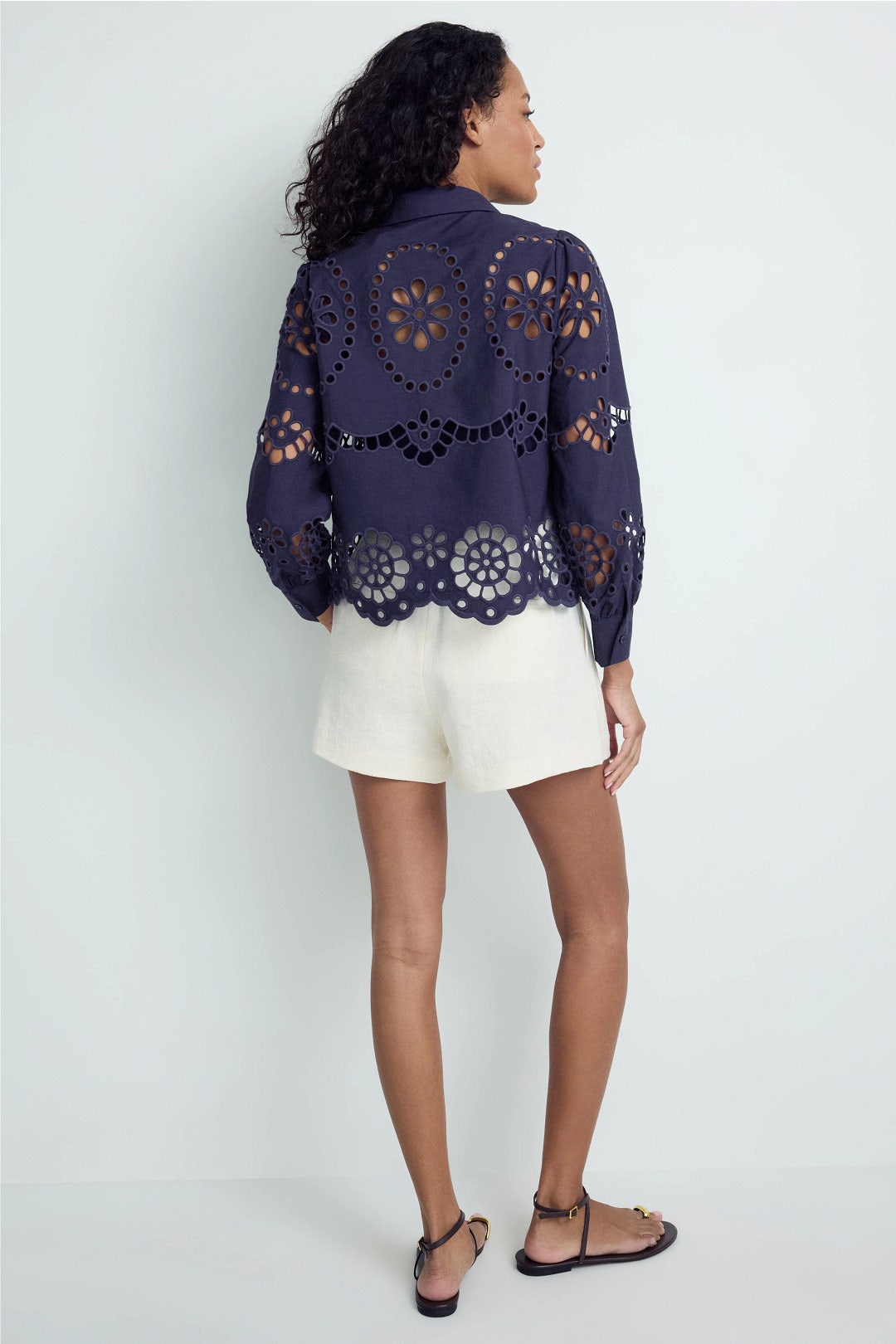 Emmie Eyelet Top by Caballero 1