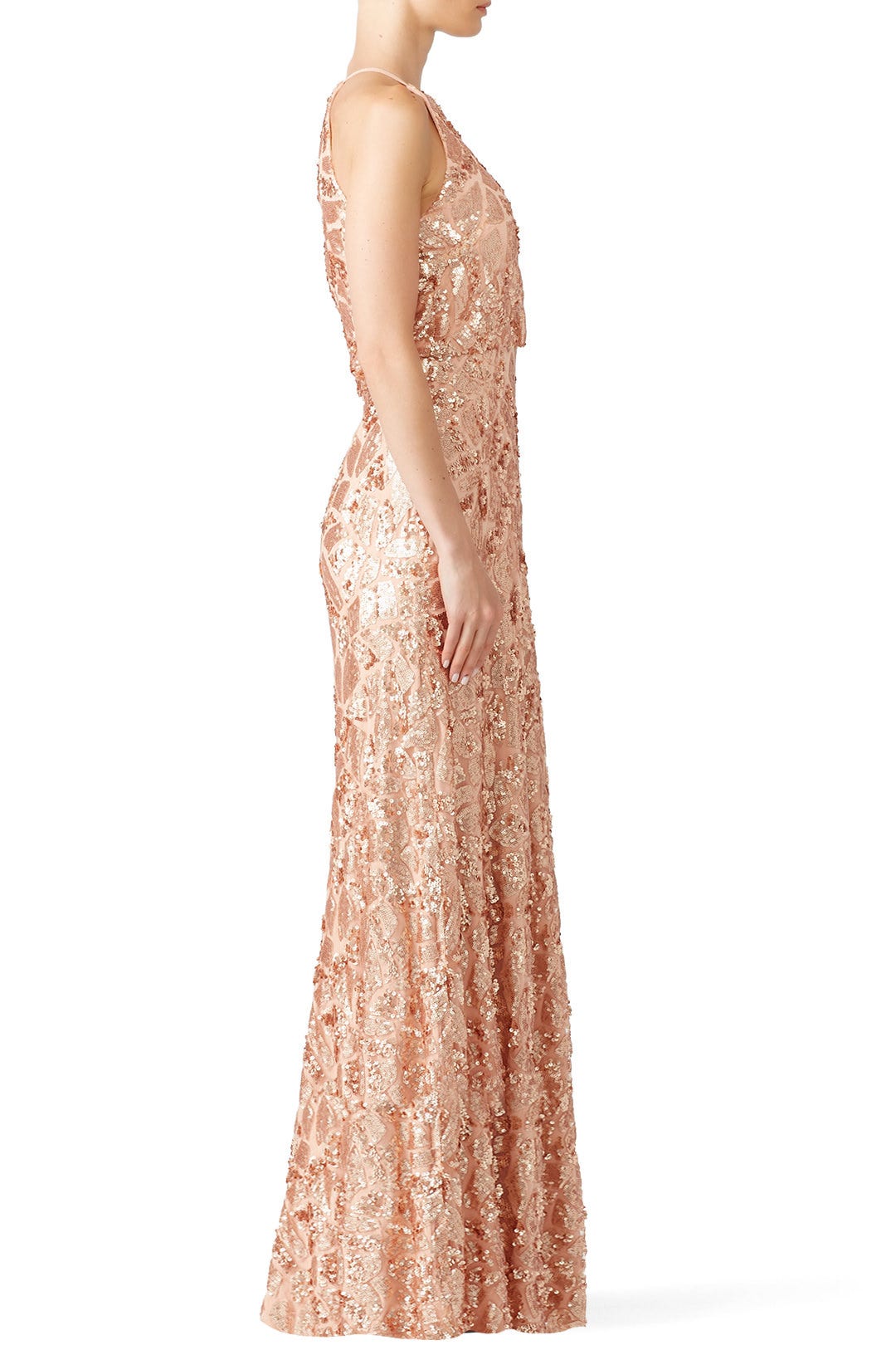 Rose Gold Tiffany Gown by Donna Morgan 2