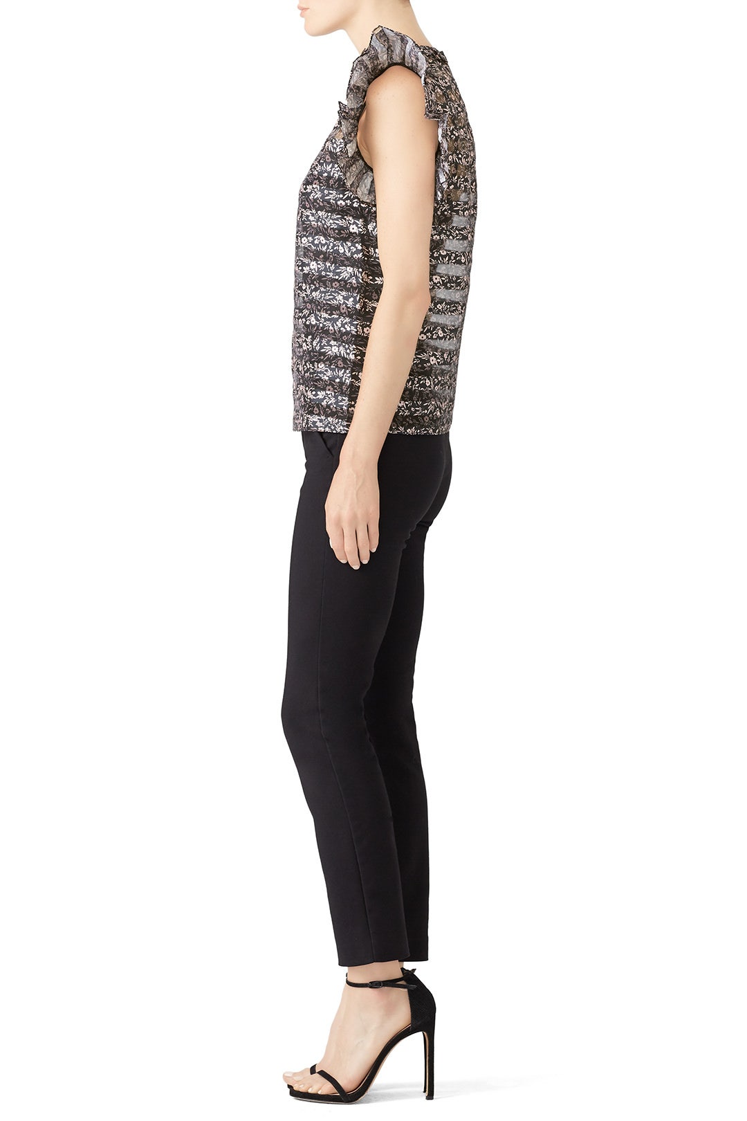 Sheer Floral Striped Top by Jill Jill Stuart 2