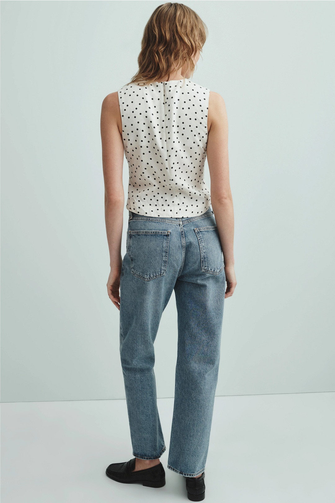 Twist Tank Top Cream by Matthew Bruch 1
