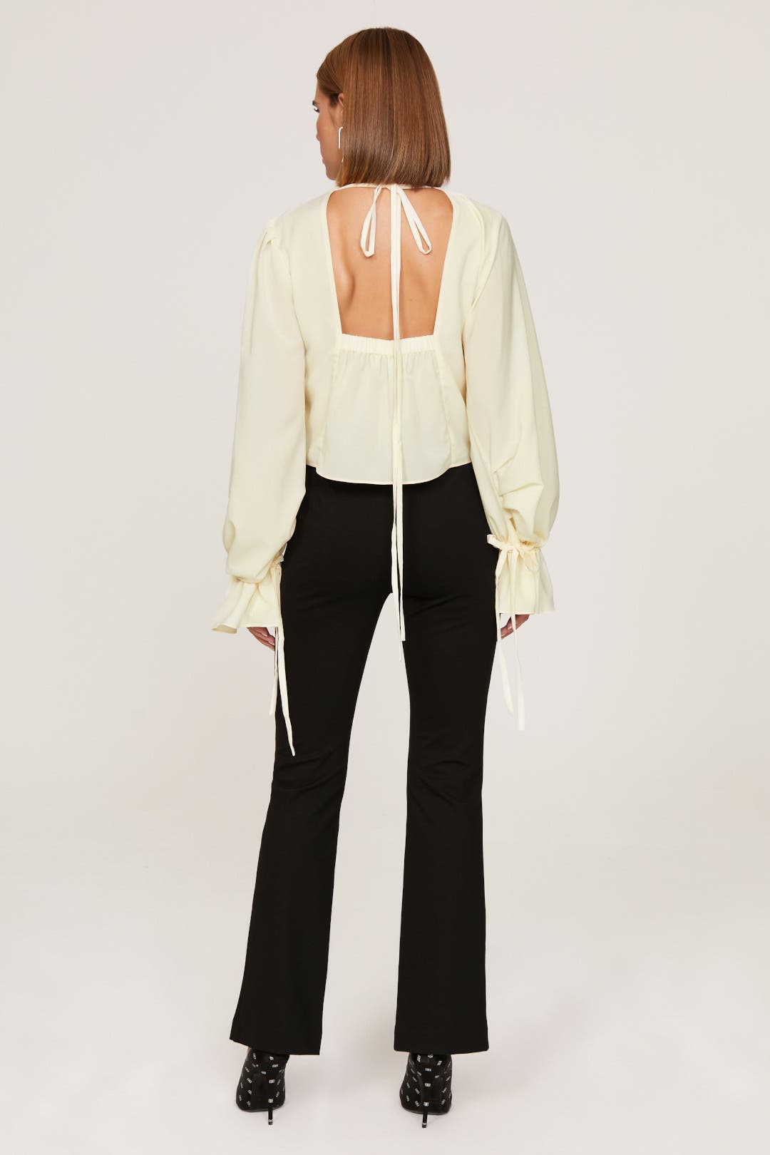トップス deres drape blouse Draped Tie Sleeve Blouse by Osman Yousefzada x RTR | Rent