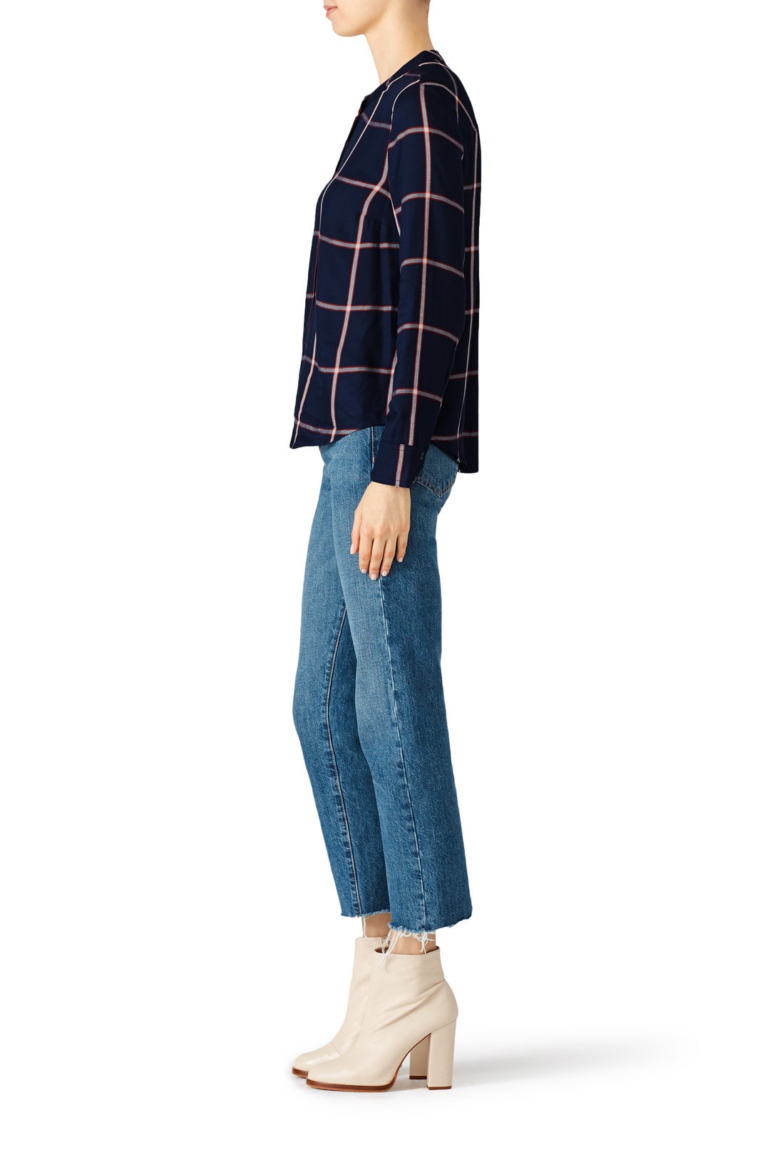 Navy Reily Plaid Shirt by Splendid 1