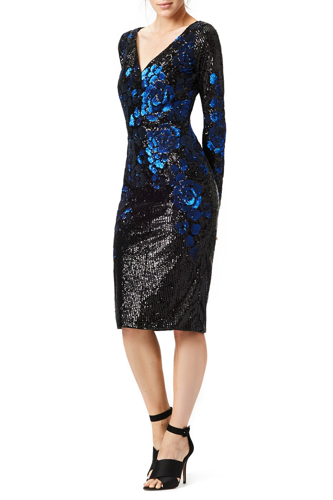 Blue Blooms Dress by Badgley Mischka 1