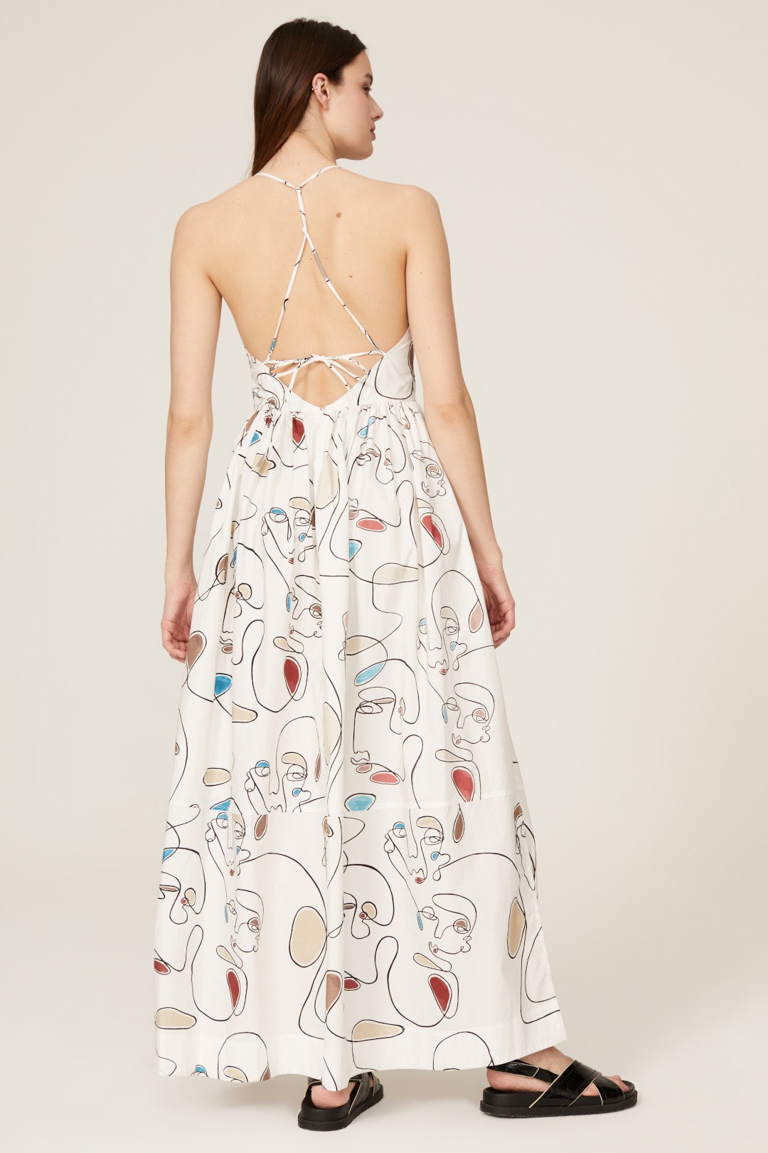 Faces Print Knot Maxi by Bassike 2