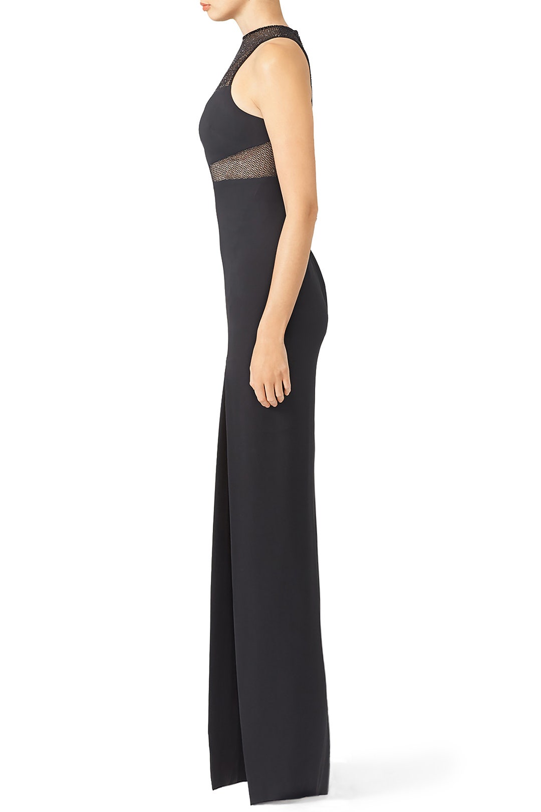 Black Sheer Slice Gown by Emanuel Ungaro 2