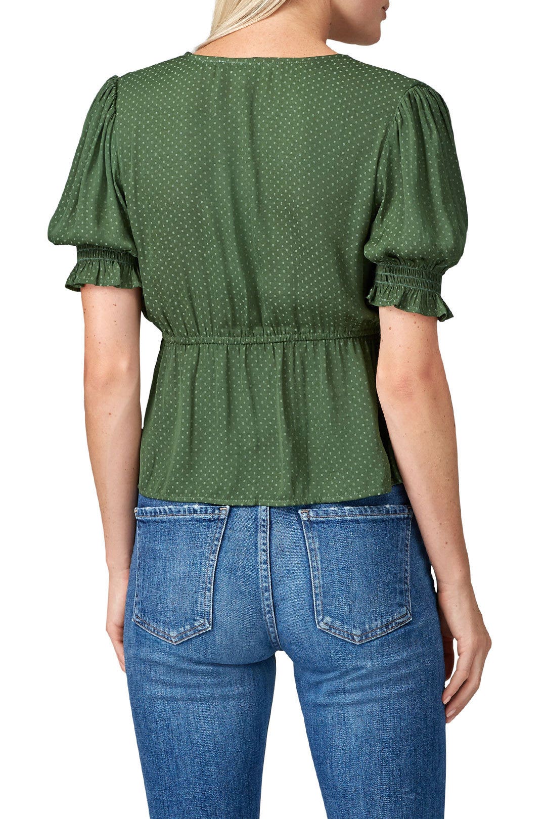 Green Button Front Top by Louna 1