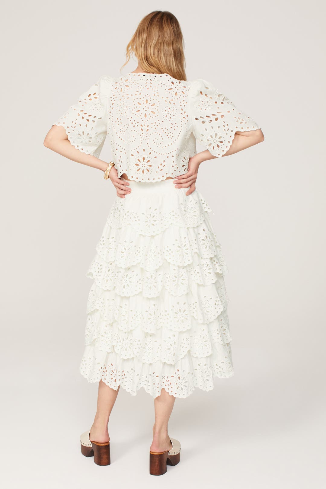Tail Lace Tiered Skirt by Sea New York | Rent the Runway