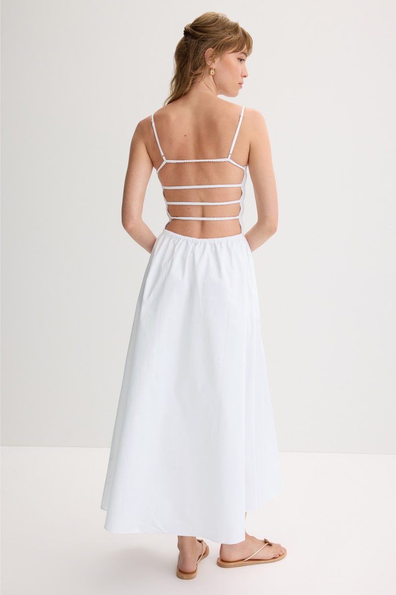 The Delta Dress Marshmallow by Solid & Striped - Photo 2