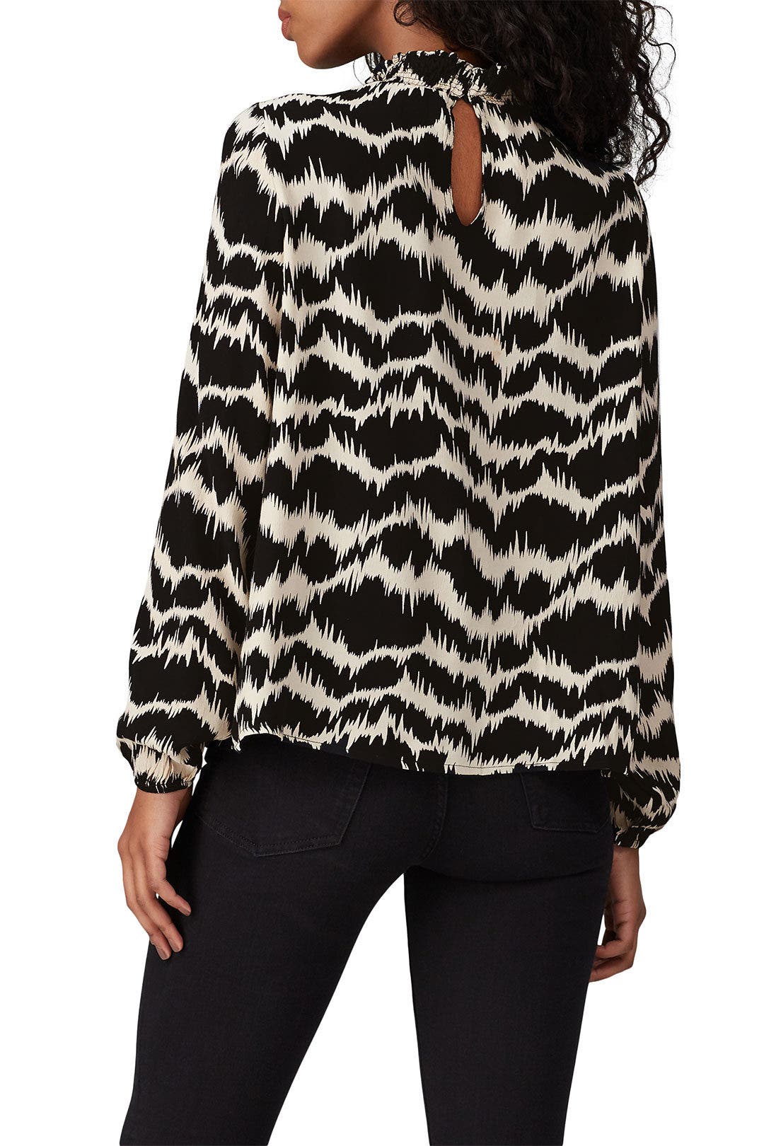 Abstract Striped High Neck Top by VERO MODA 2