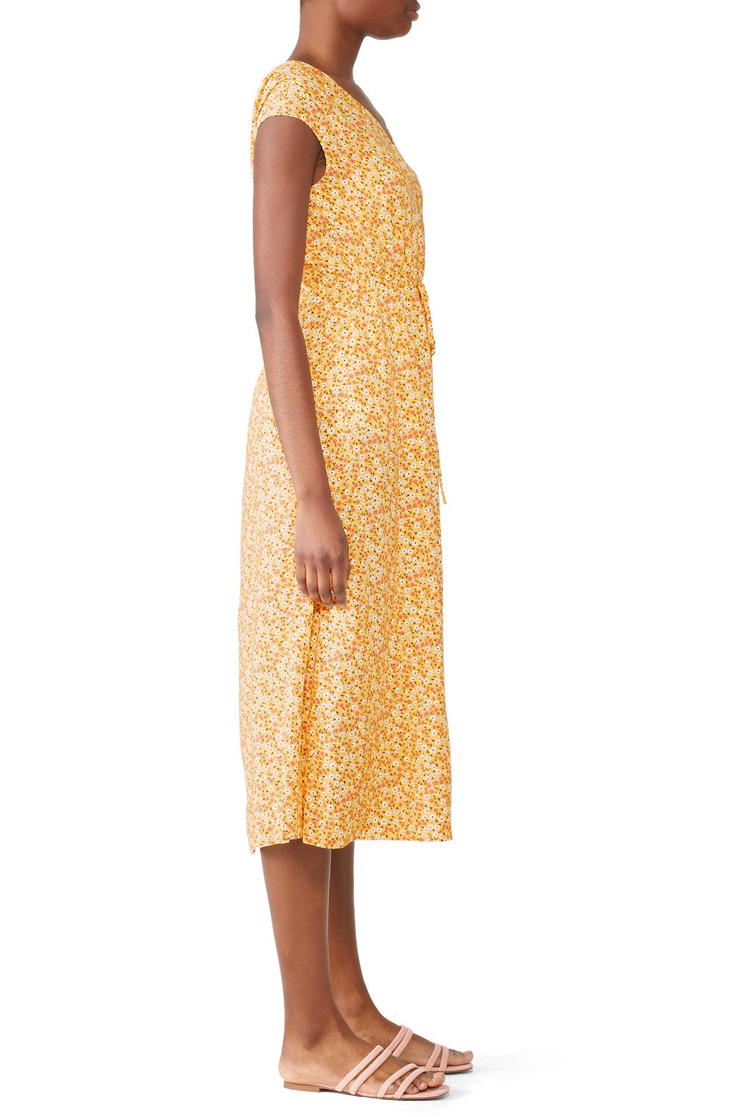 Yellow Floral Midi Dress by Draper James 2