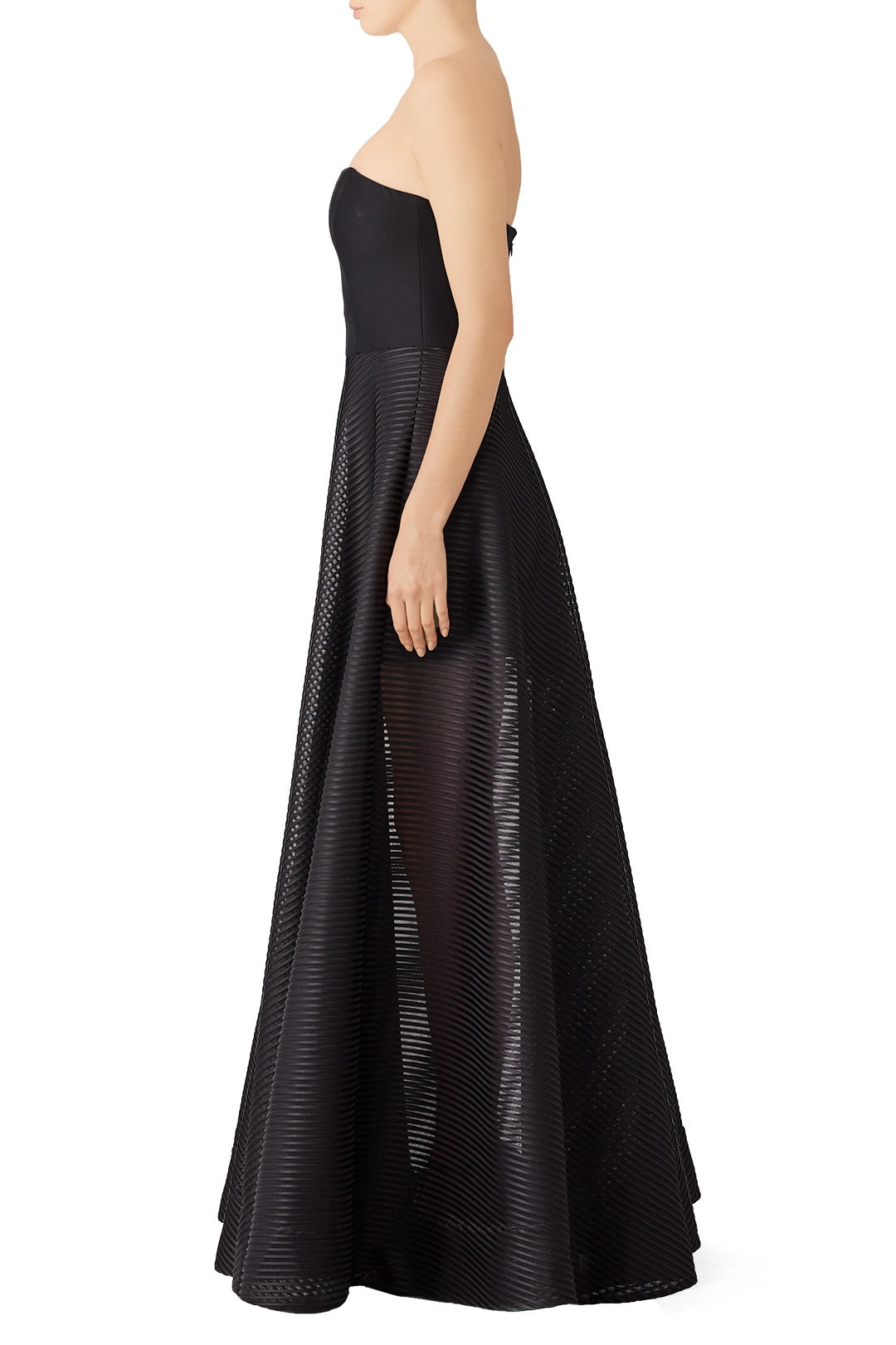 Stripe Mesh Gown by HALSTON 1