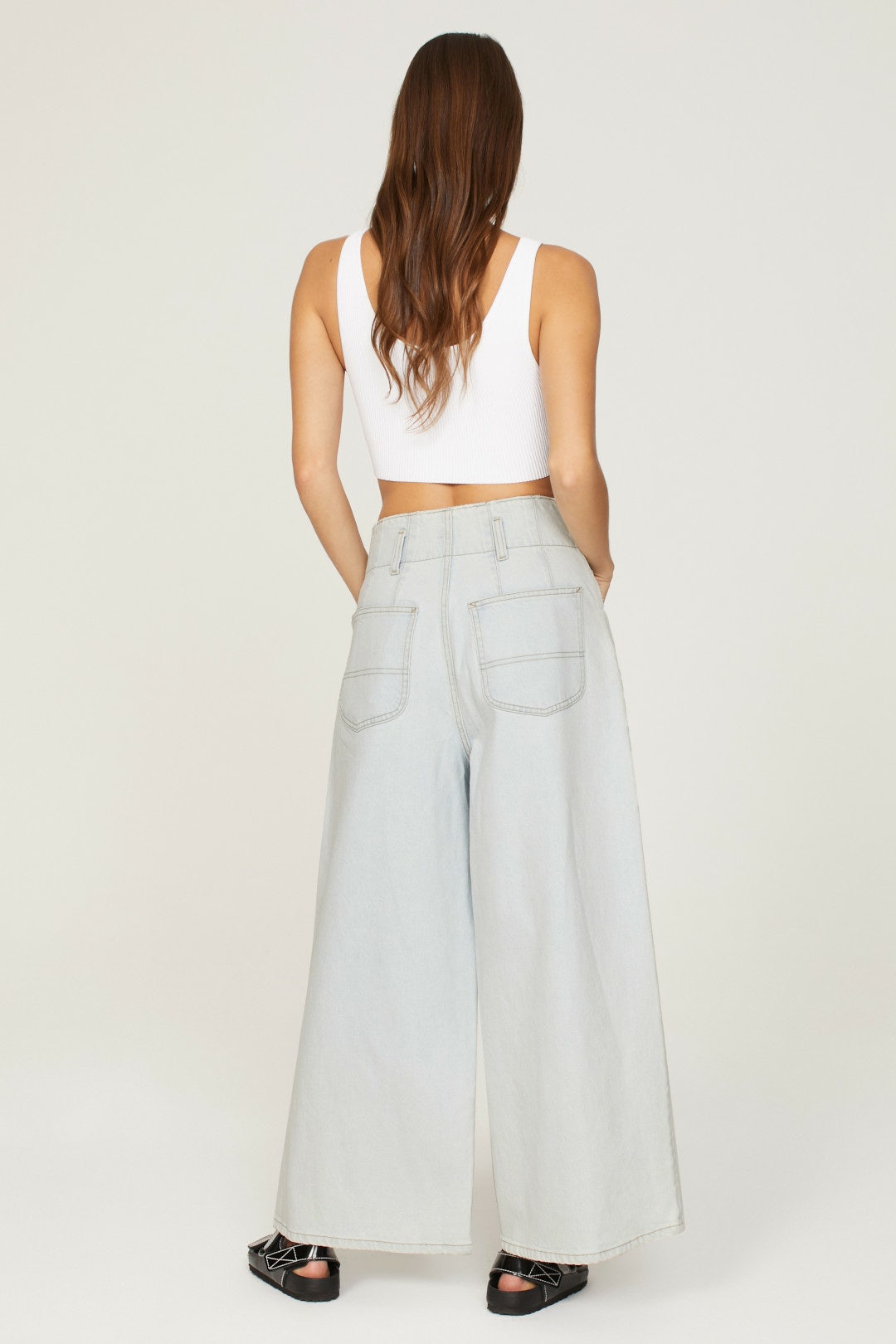 High Rise Pleated Jeans by LEE 2