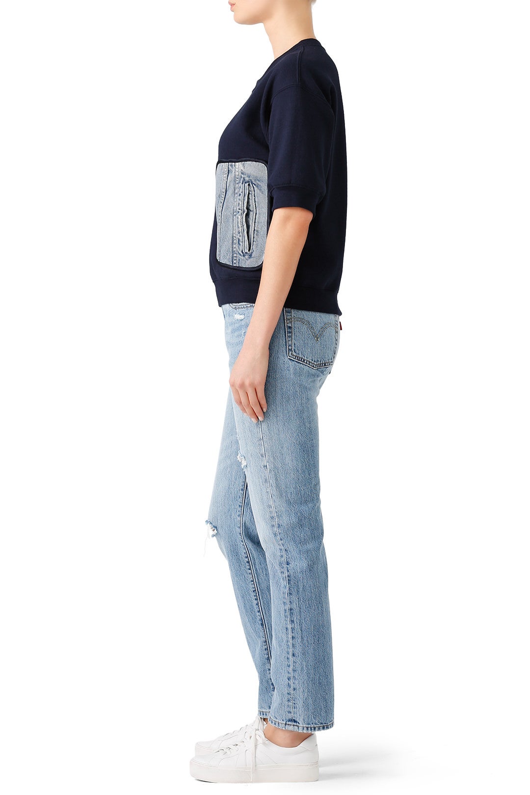 Denim Pocket Sweatshirt by Harvey Faircloth 2