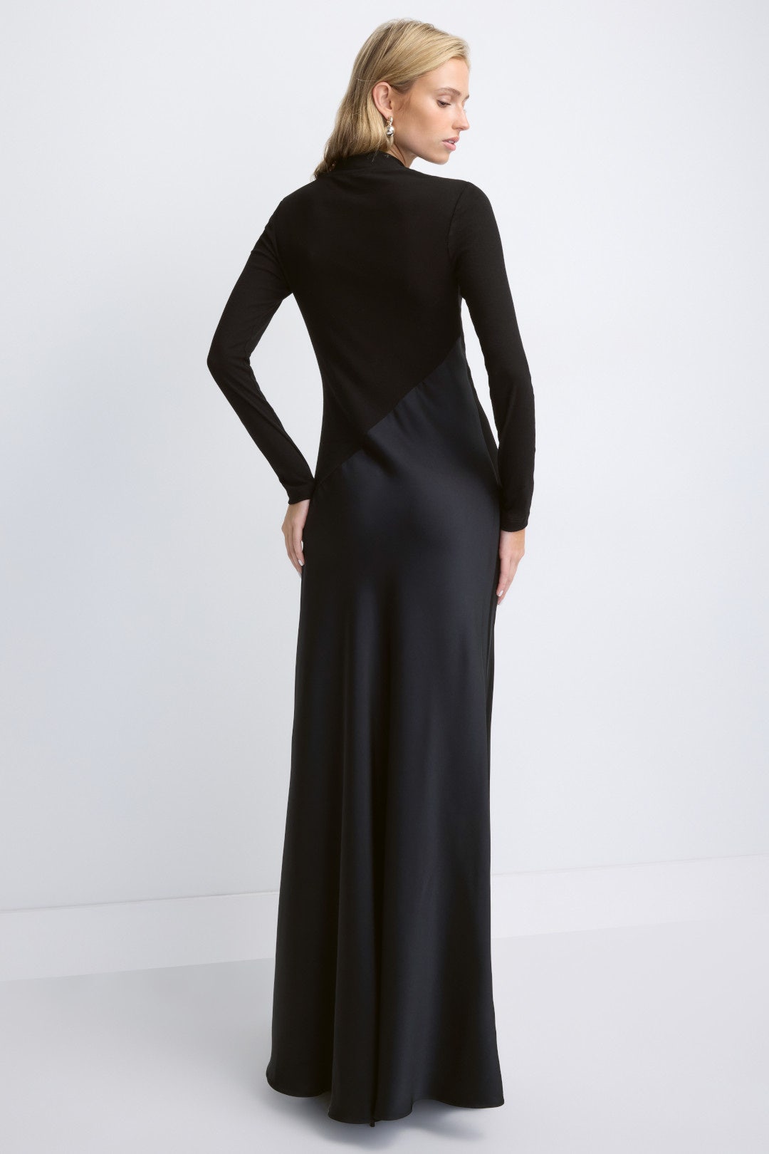 Bias Turtleneck Combo Gown by Rosetta Getty 2
