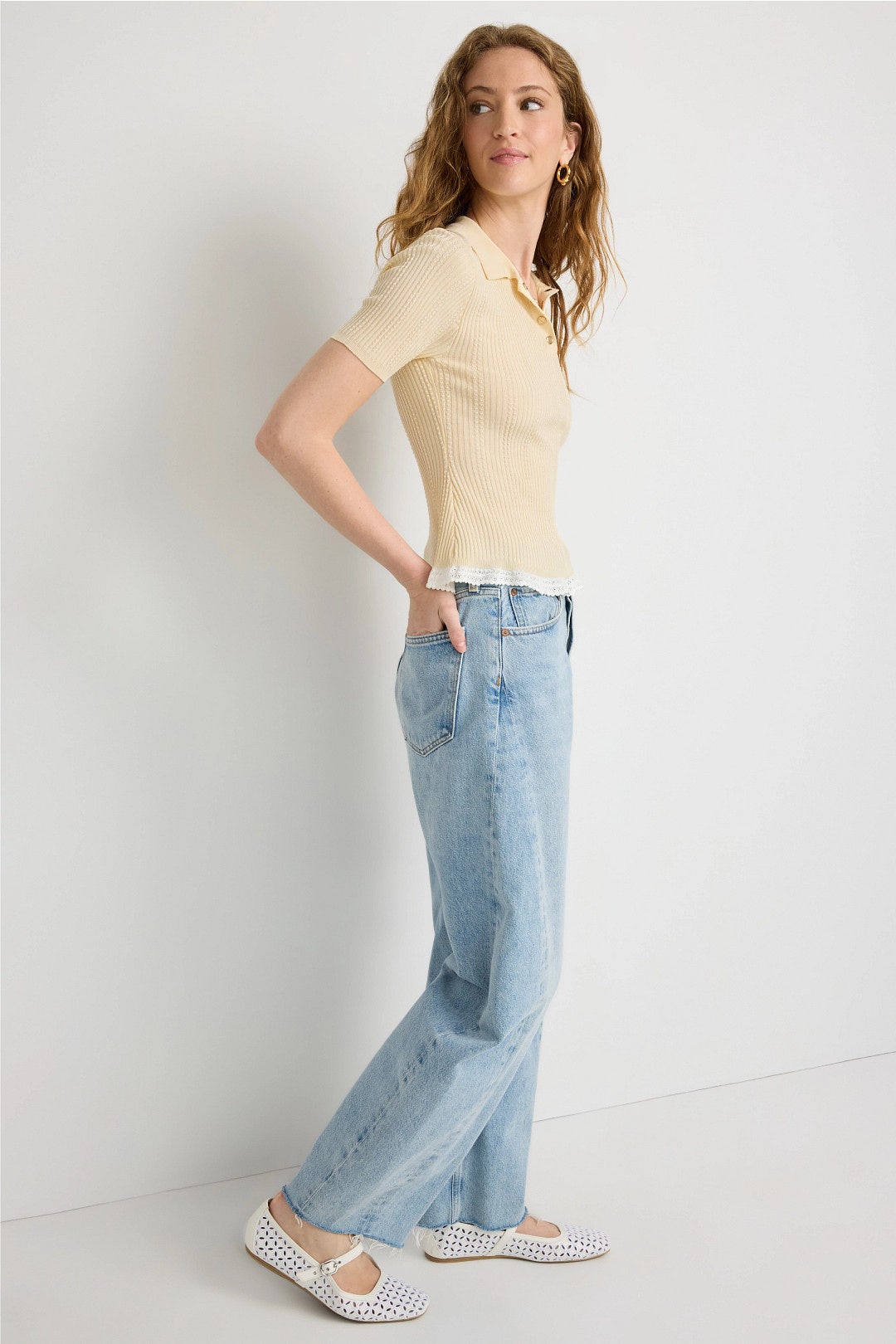 Knit Polo Top by Sandro 1