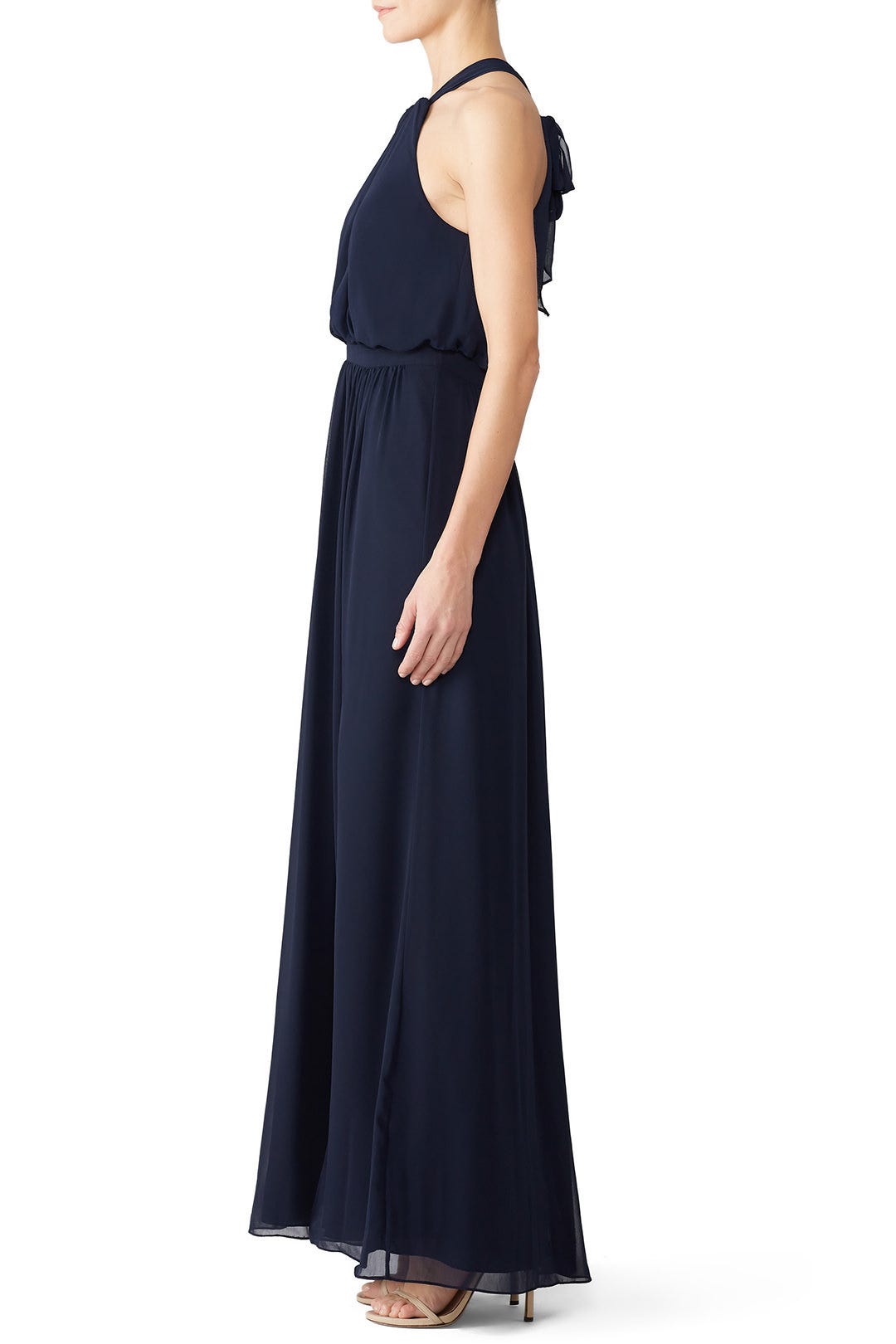 Navy Fleurette Gown by WATTERS 2
